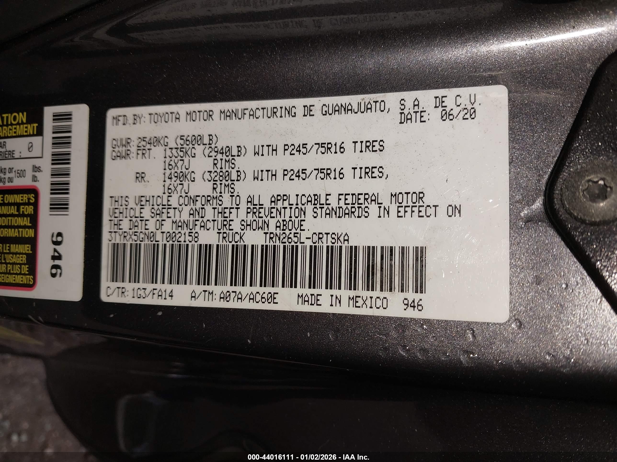 TOYOTA TACOMA image 9