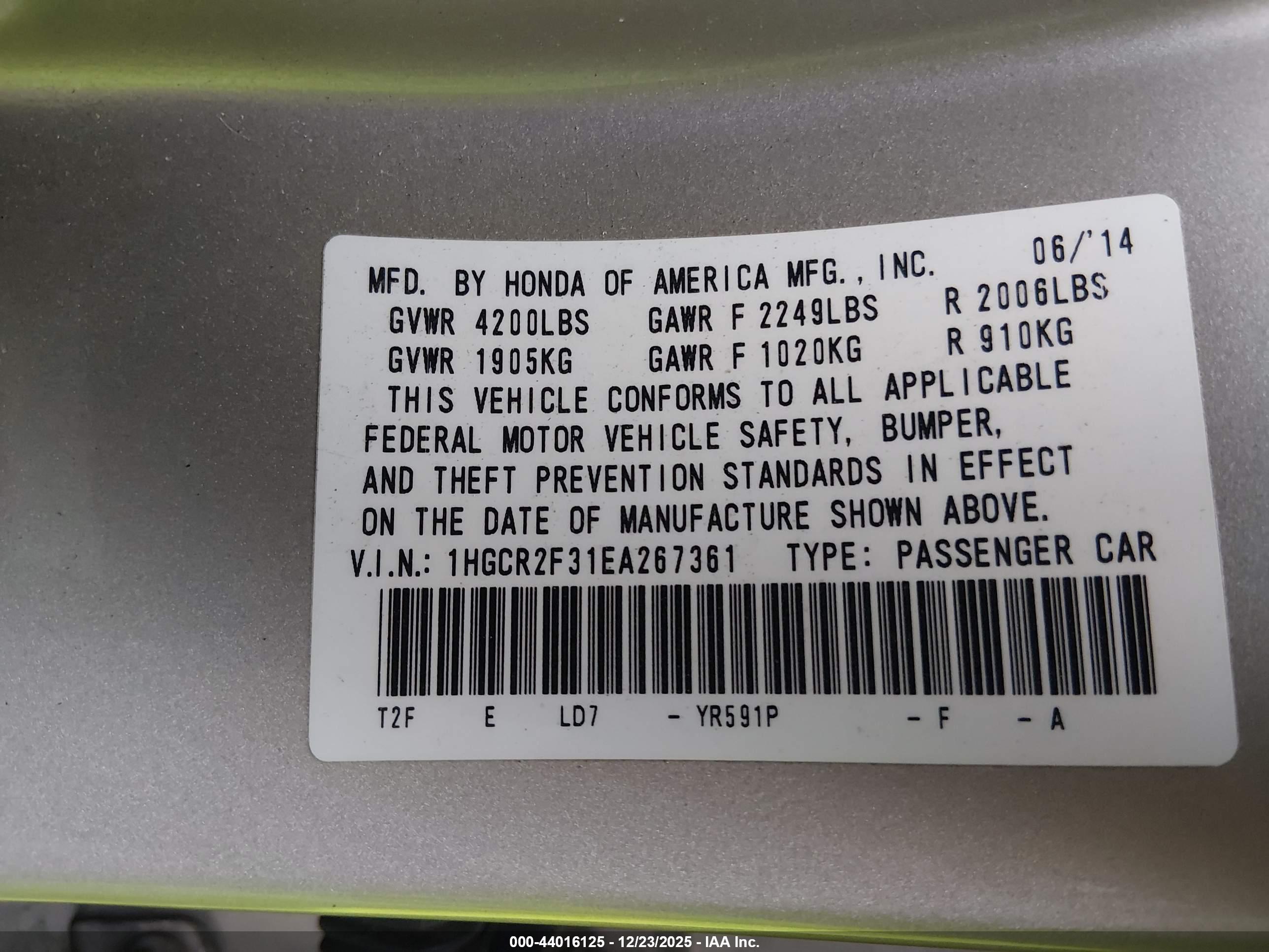 HONDA ACCORD image 9