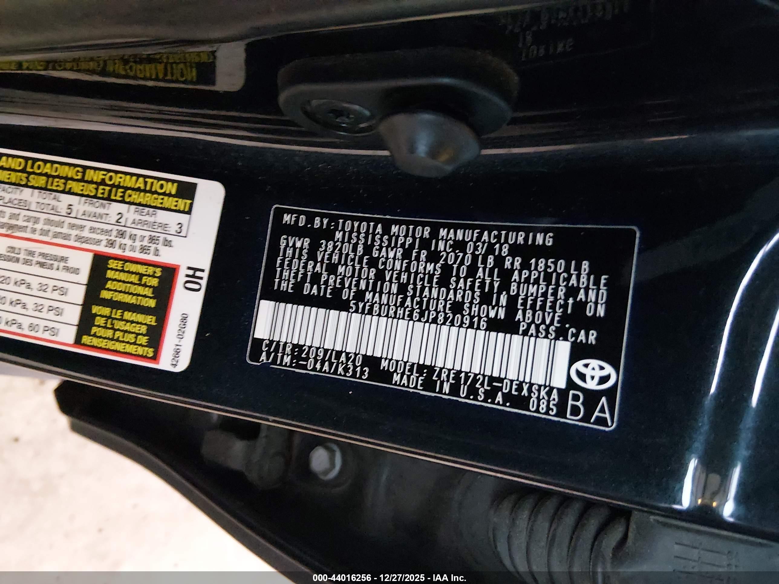 TOYOTA COROLLA image 9