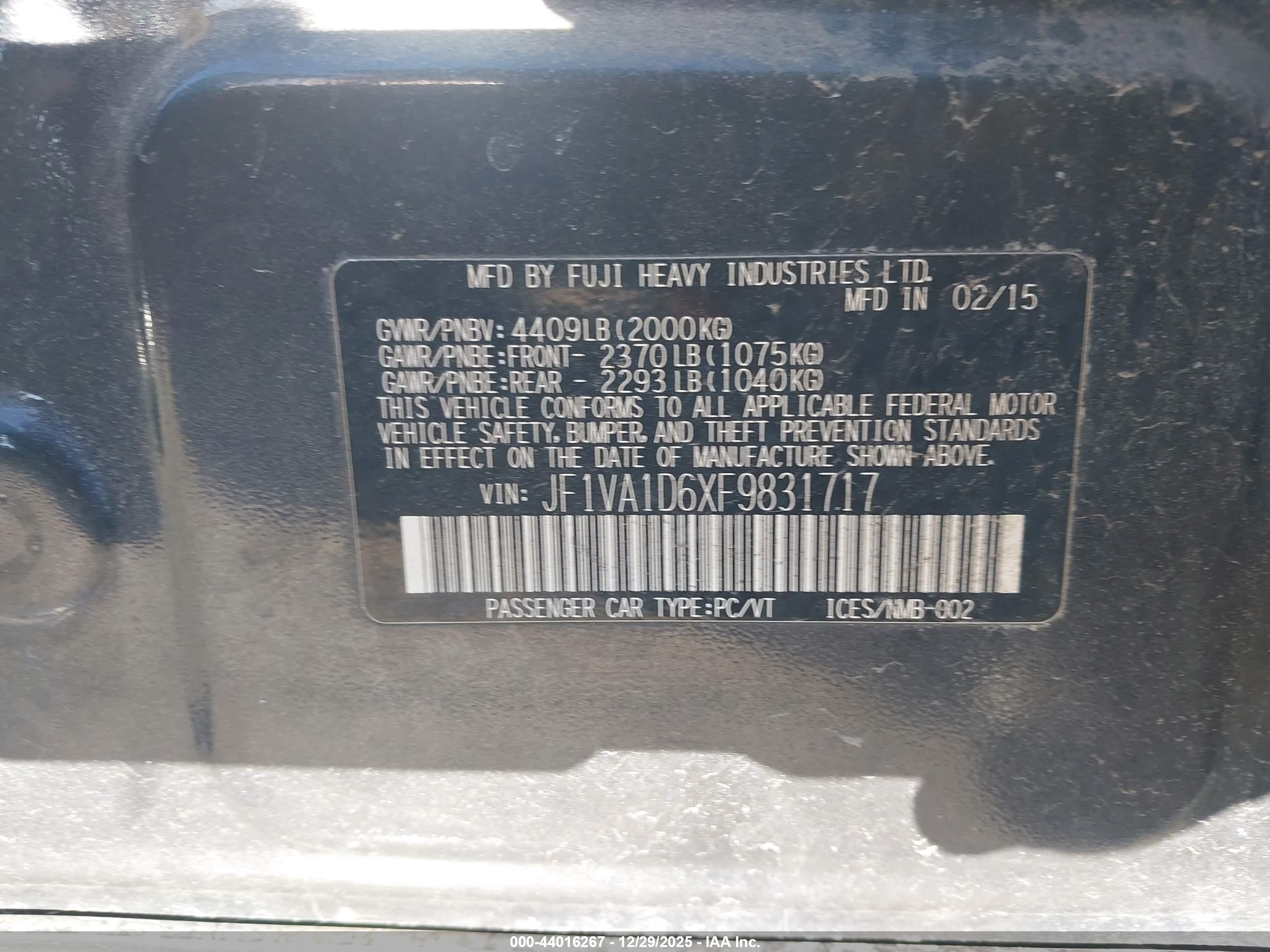 SUBARU WRX image 9