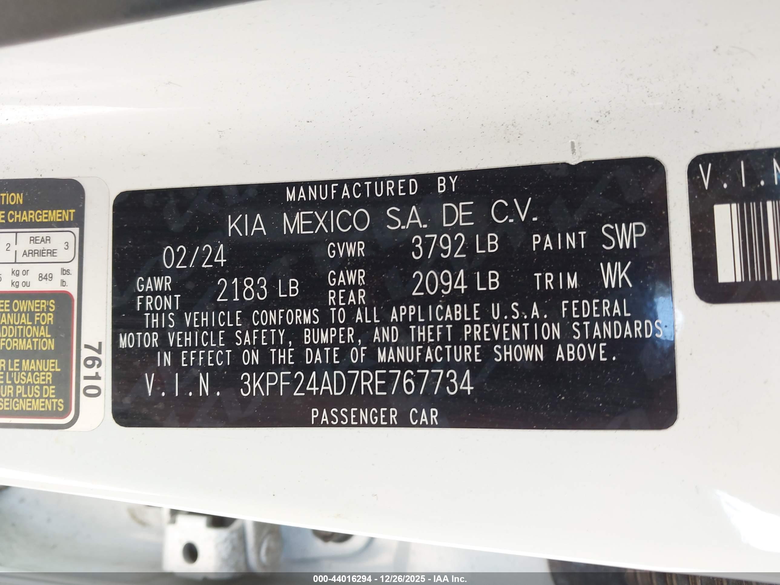 KIA FORTE image 9