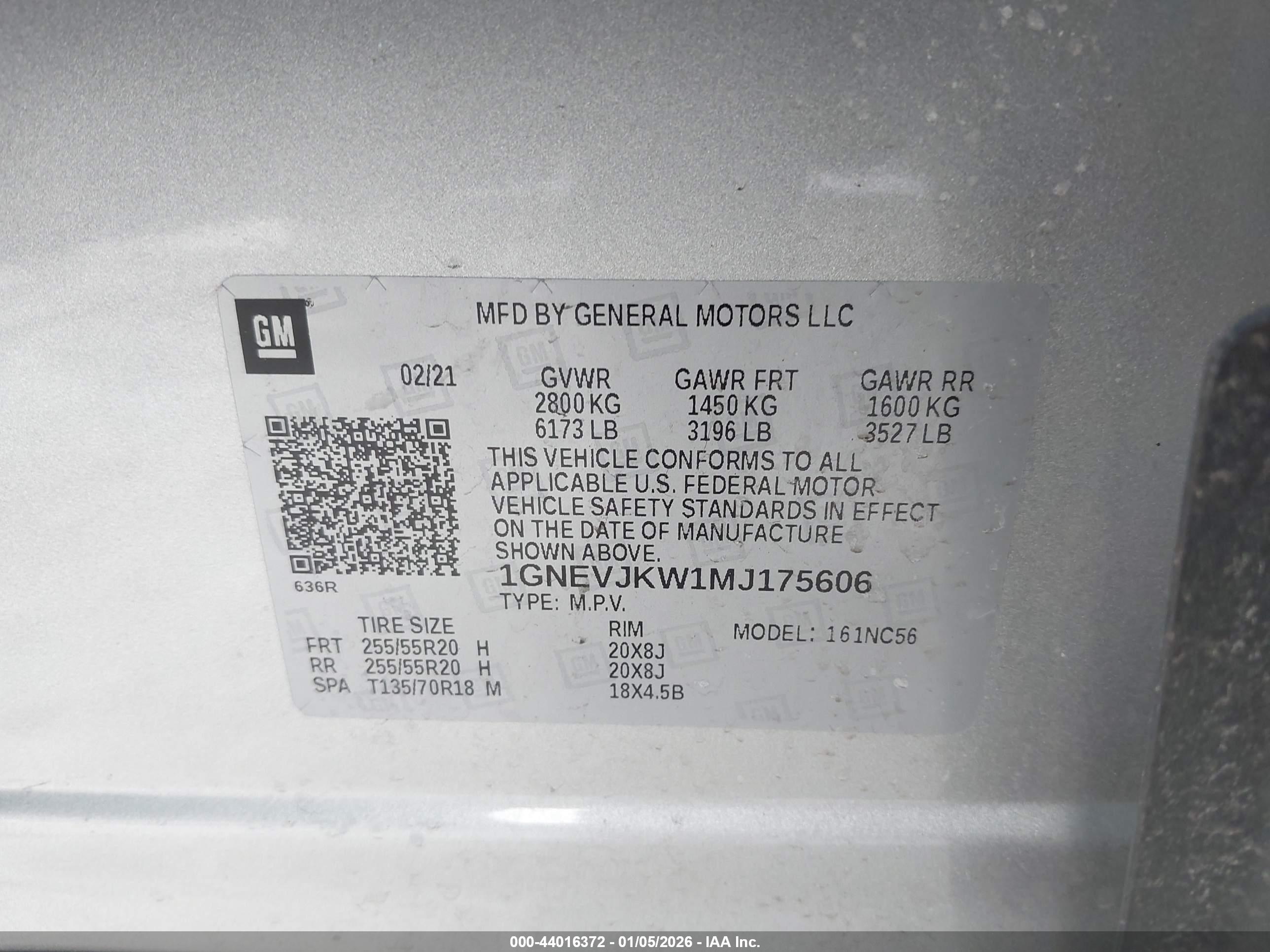 CHEVROLET TRAVERSE image 9