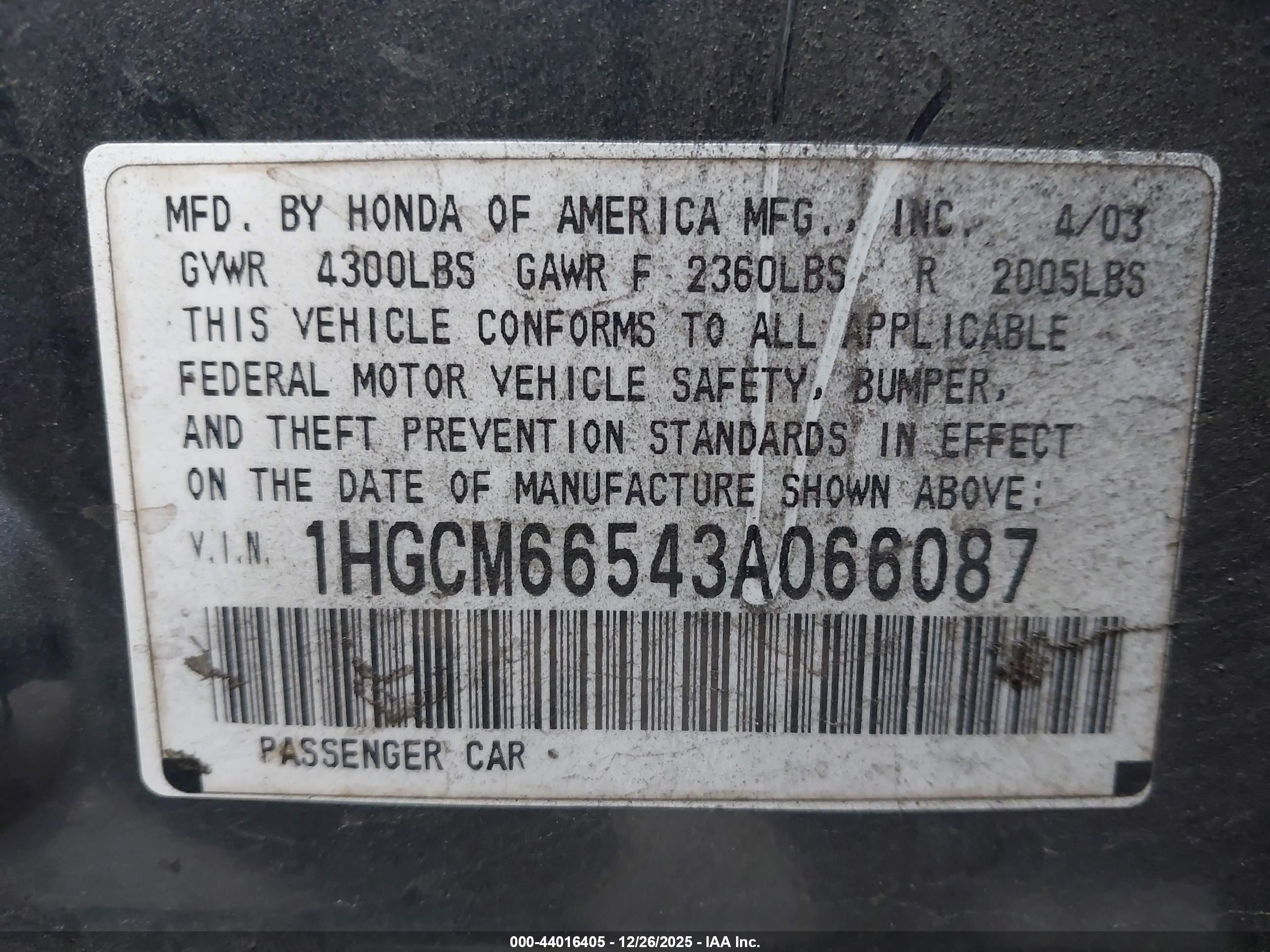HONDA ACCORD image 9