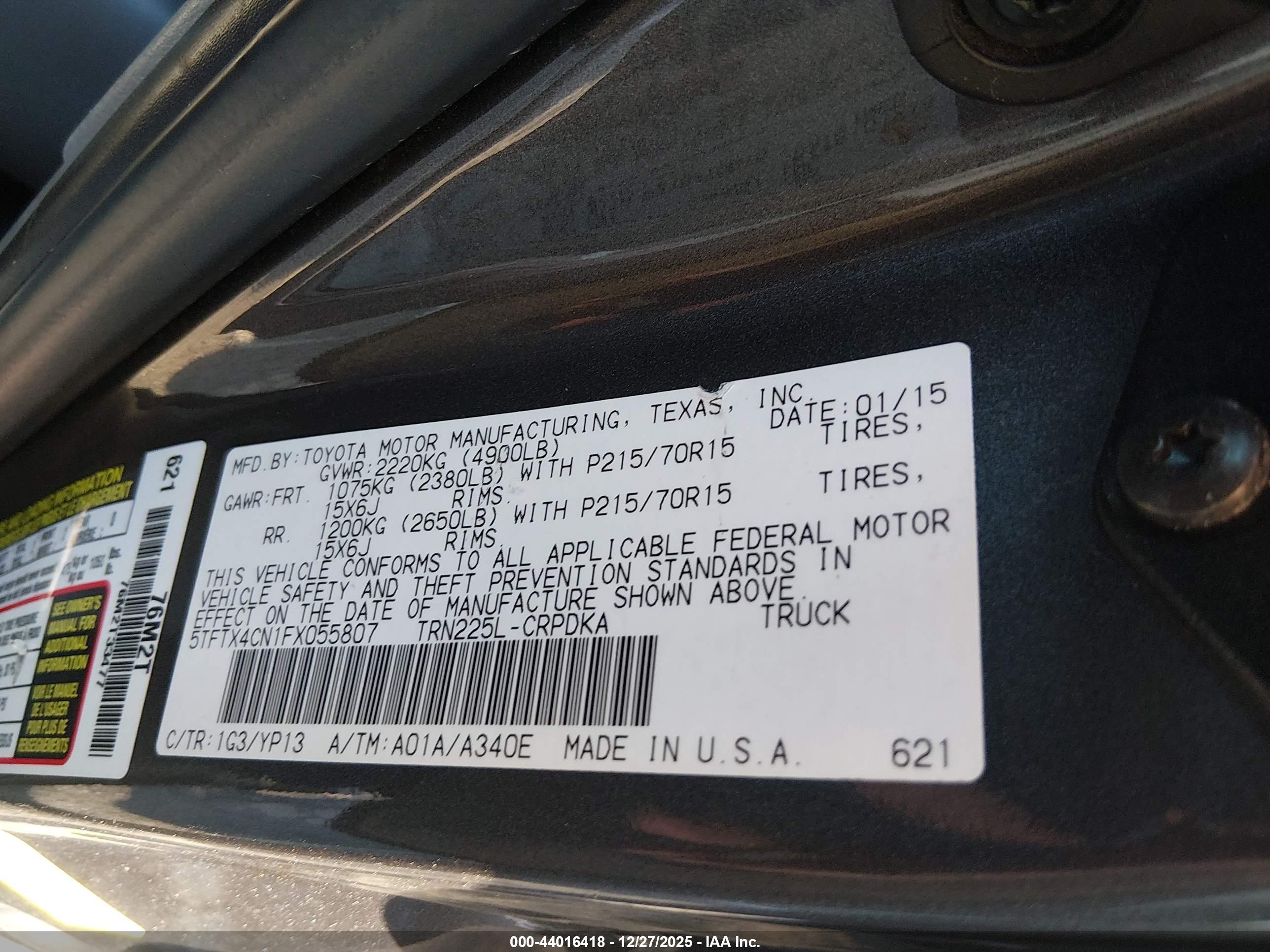 TOYOTA TACOMA image 9