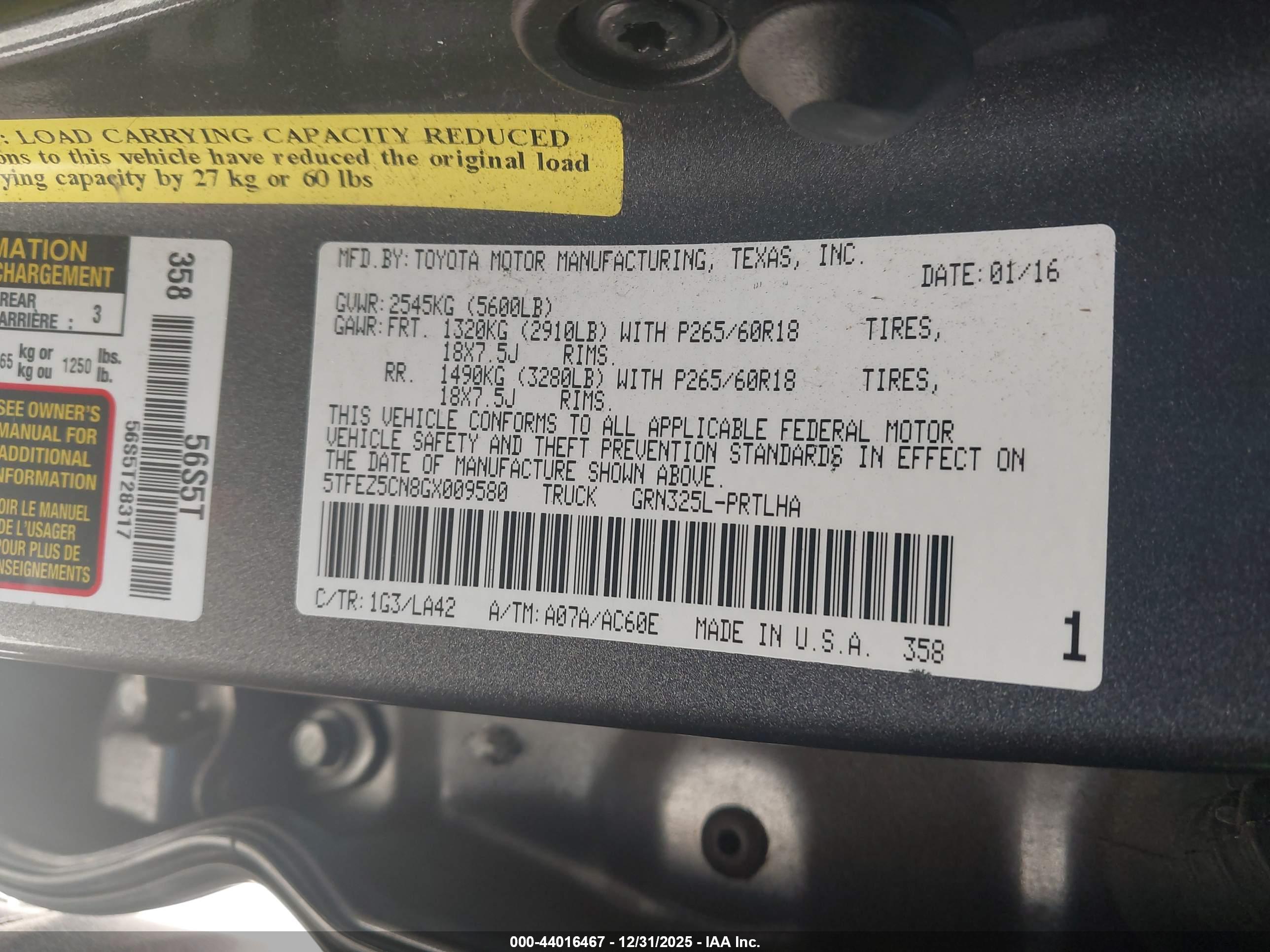TOYOTA TACOMA image 9
