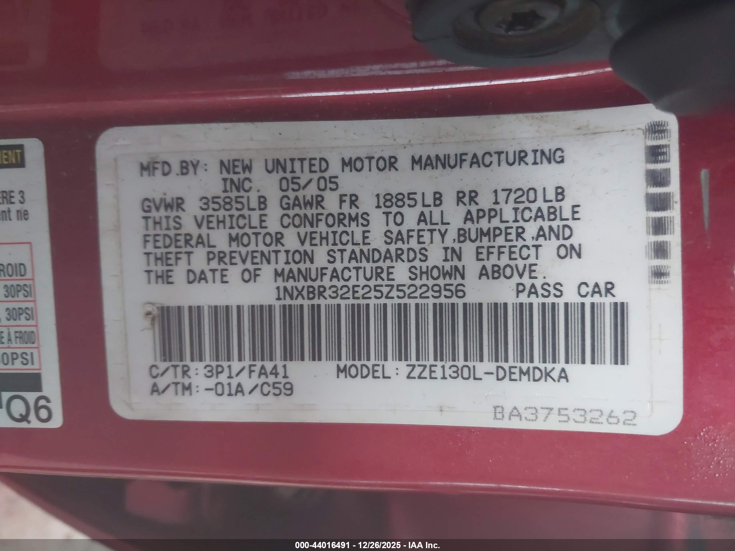 TOYOTA COROLLA image 9