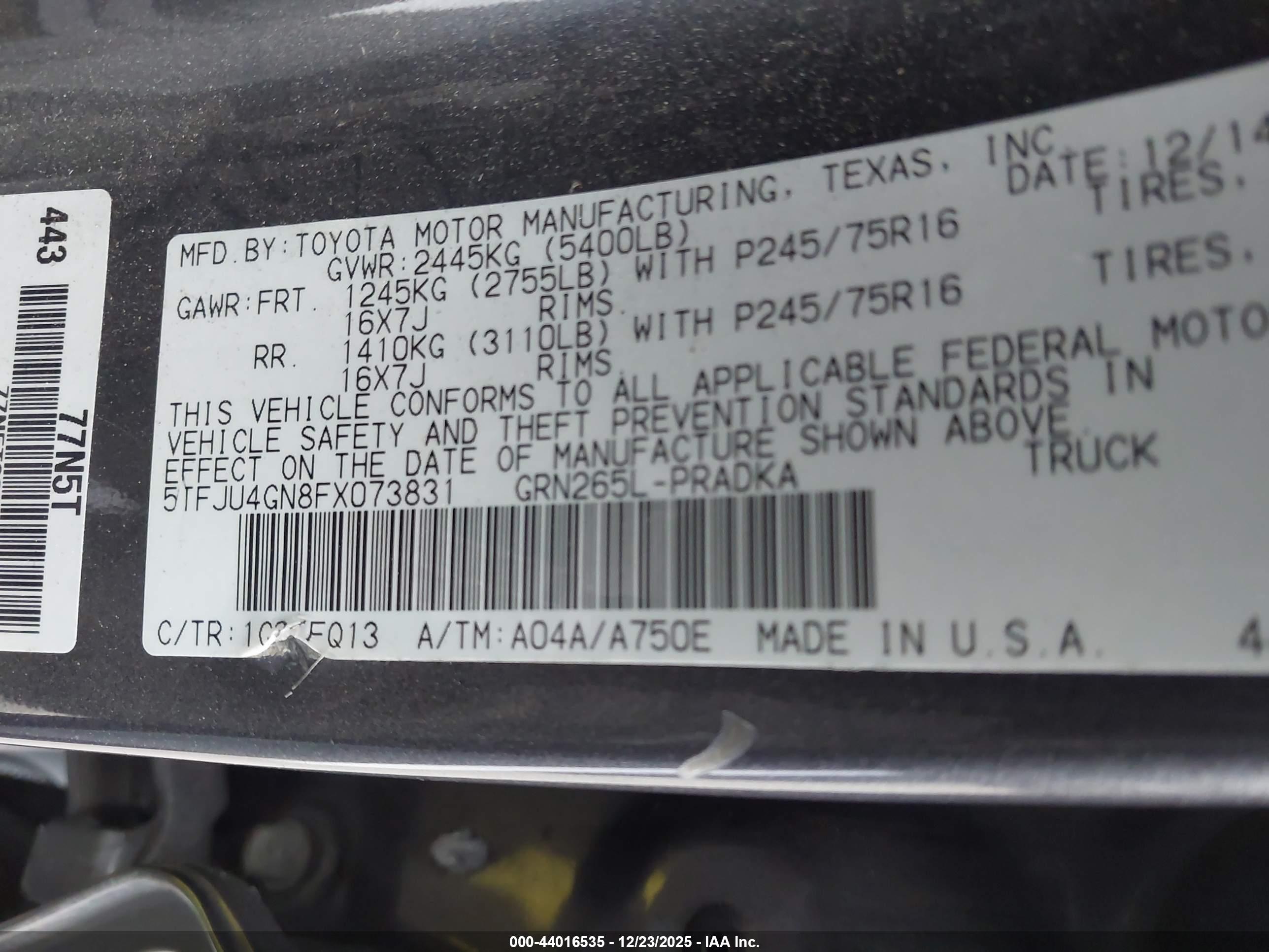 TOYOTA TACOMA image 9