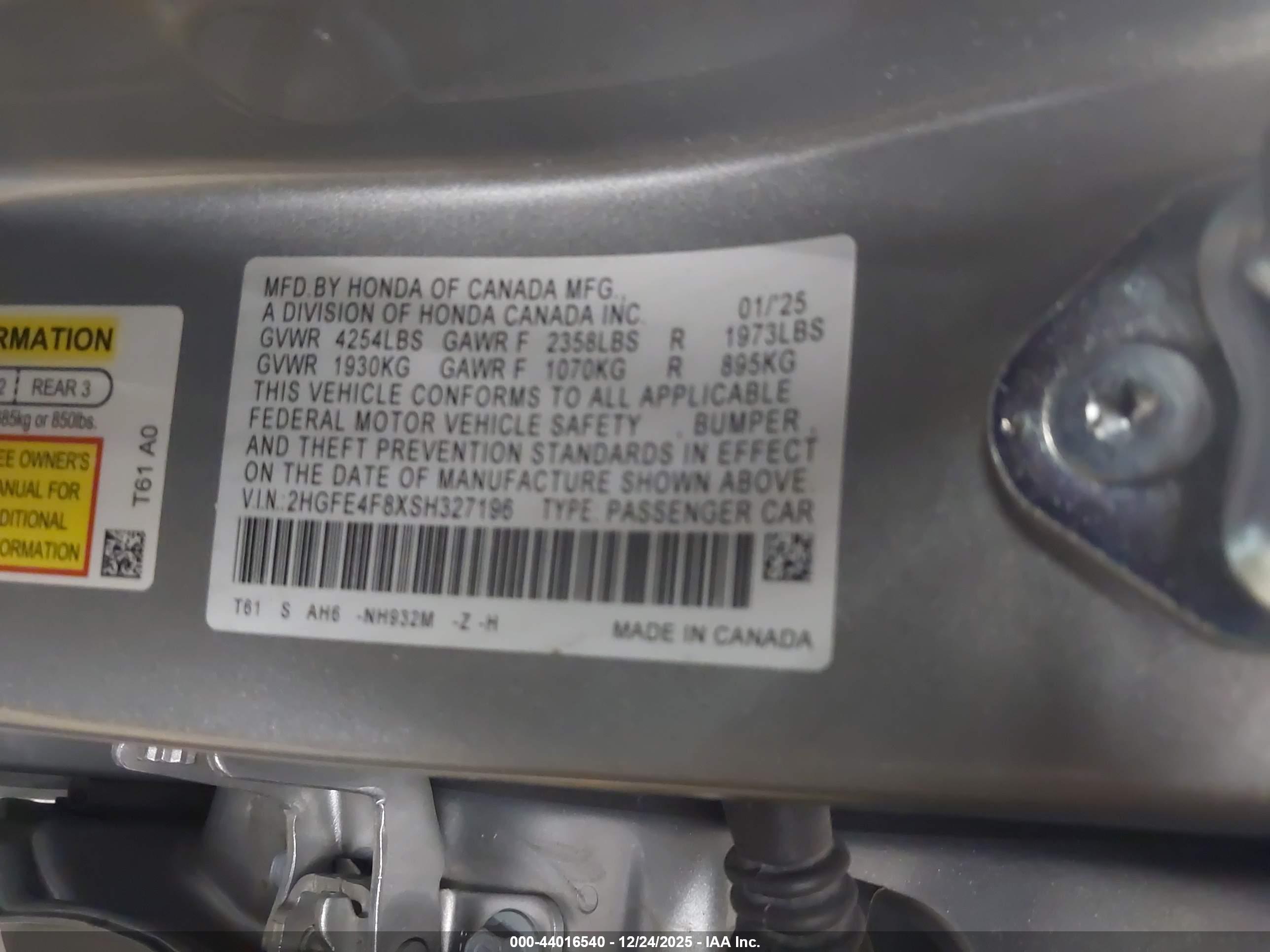 HONDA CIVIC image 9