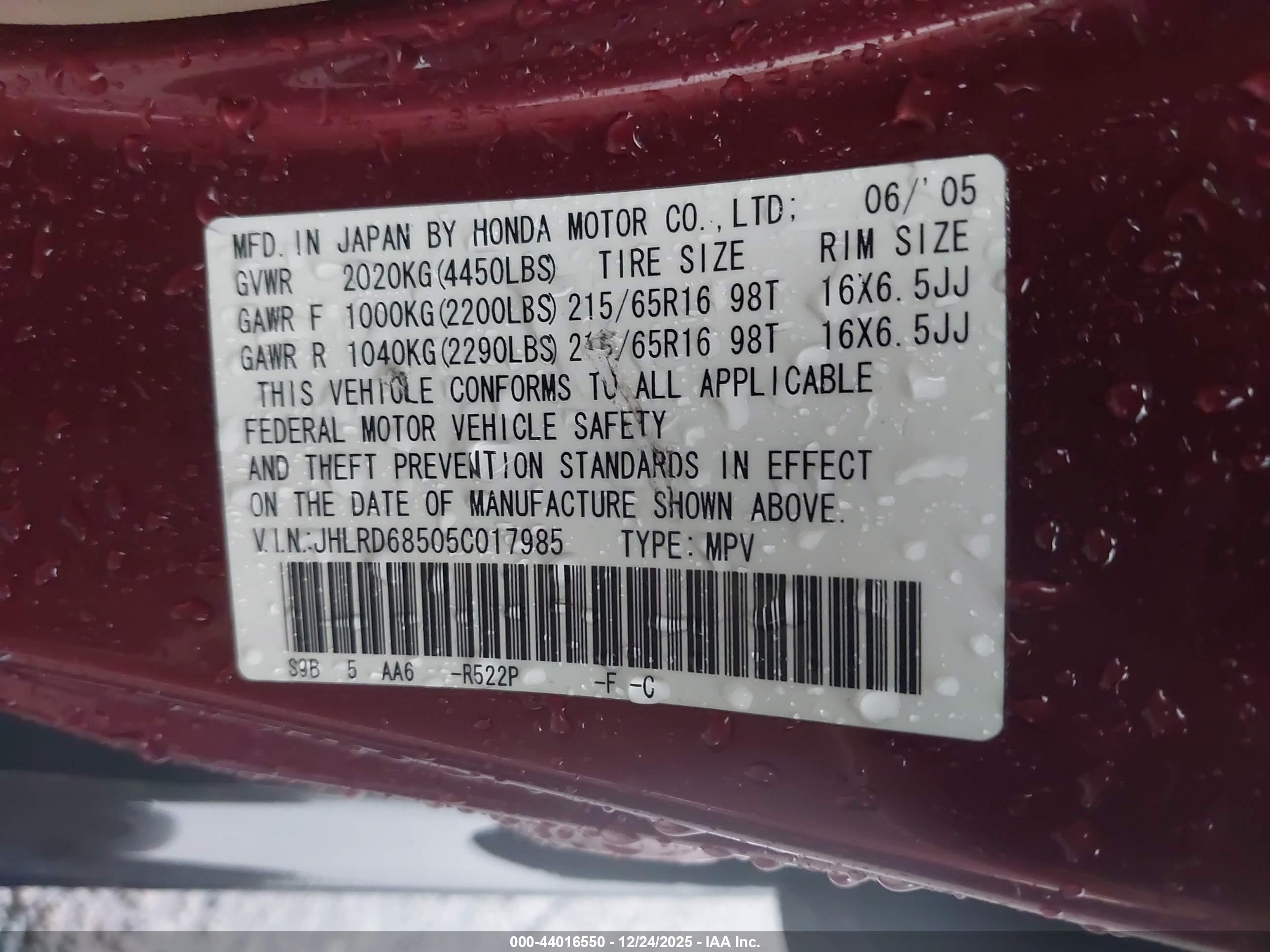 HONDA CR-V image 9