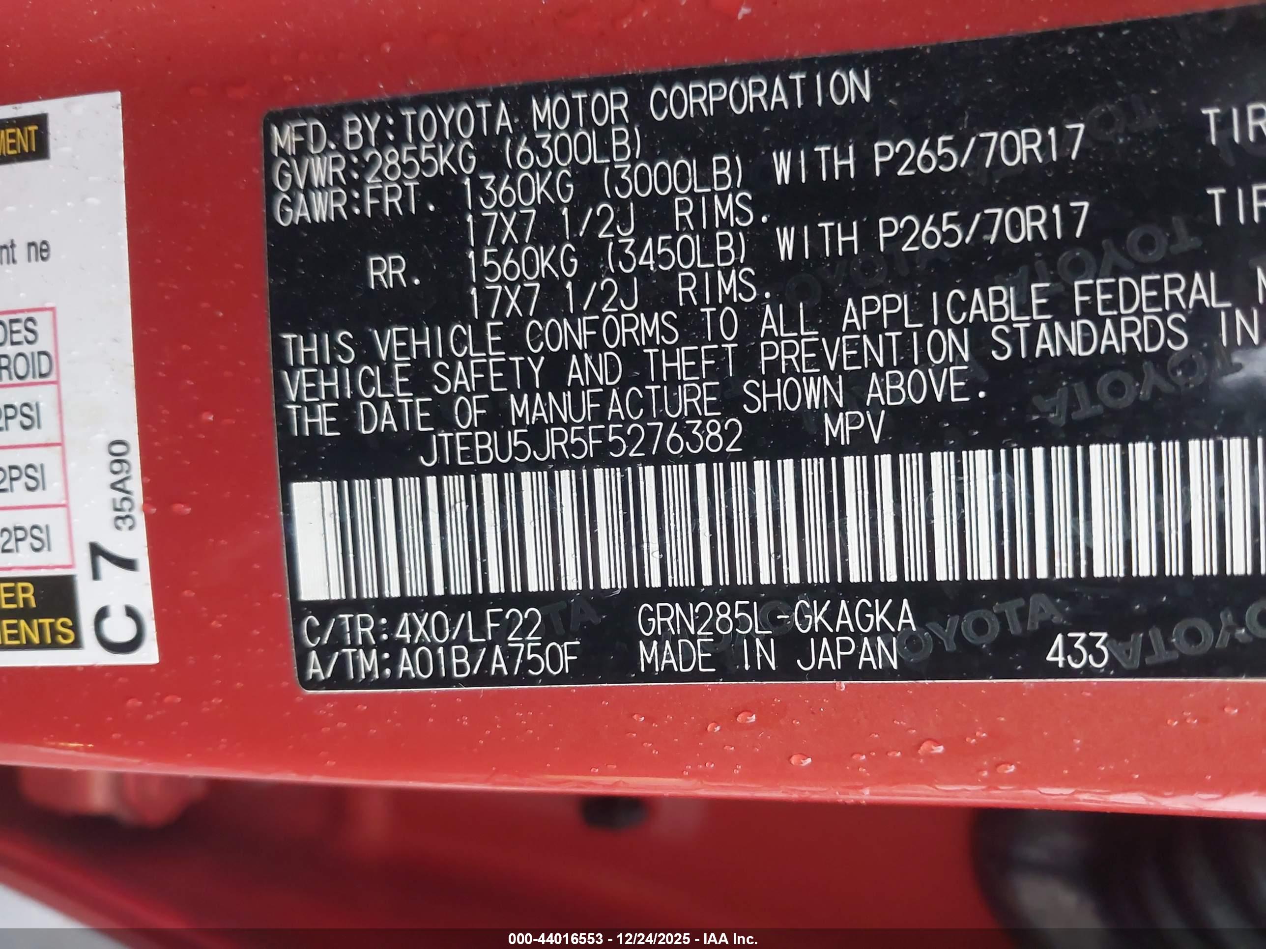 TOYOTA 4RUNNER image 9