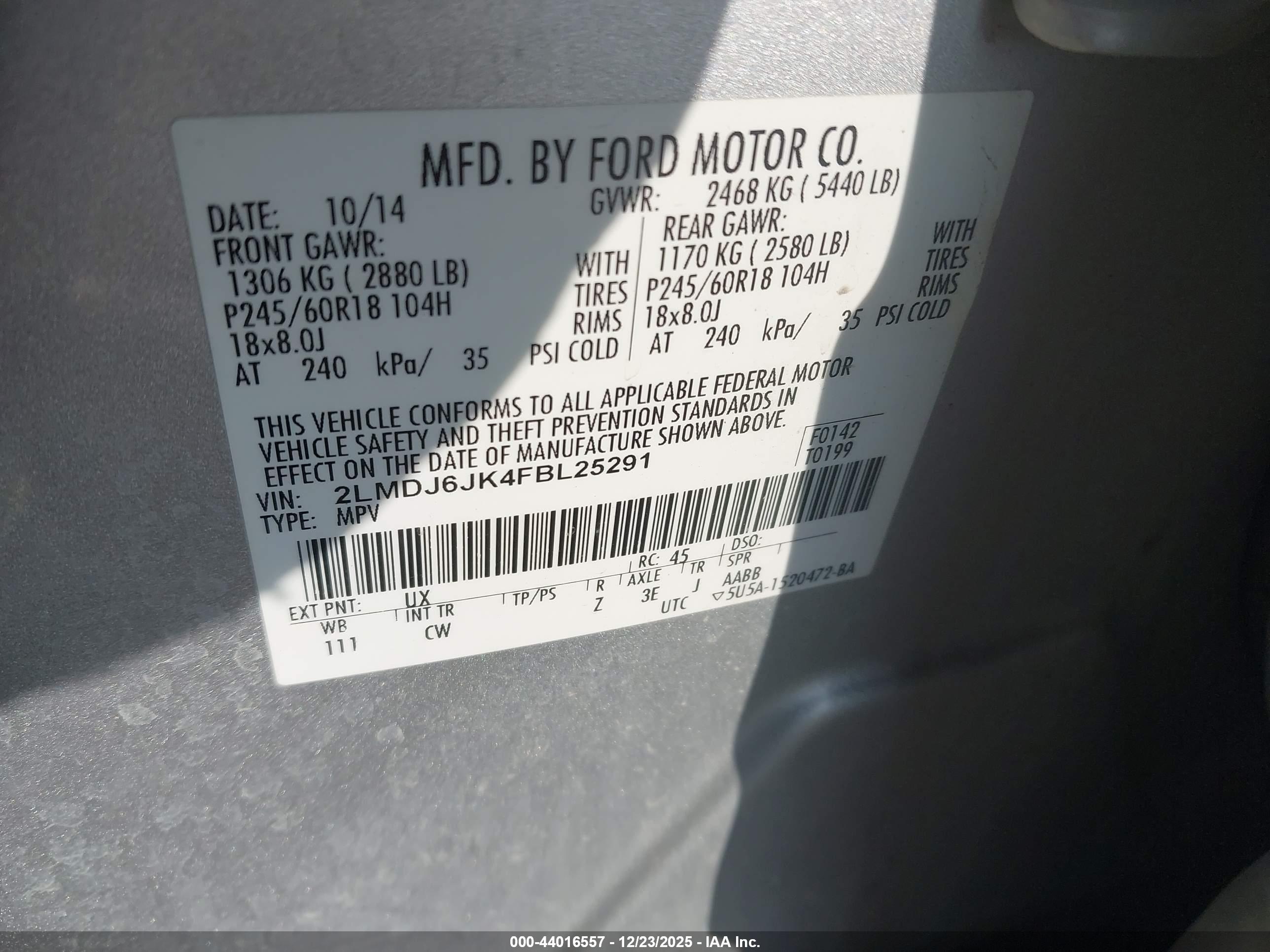 LINCOLN MKX image 9
