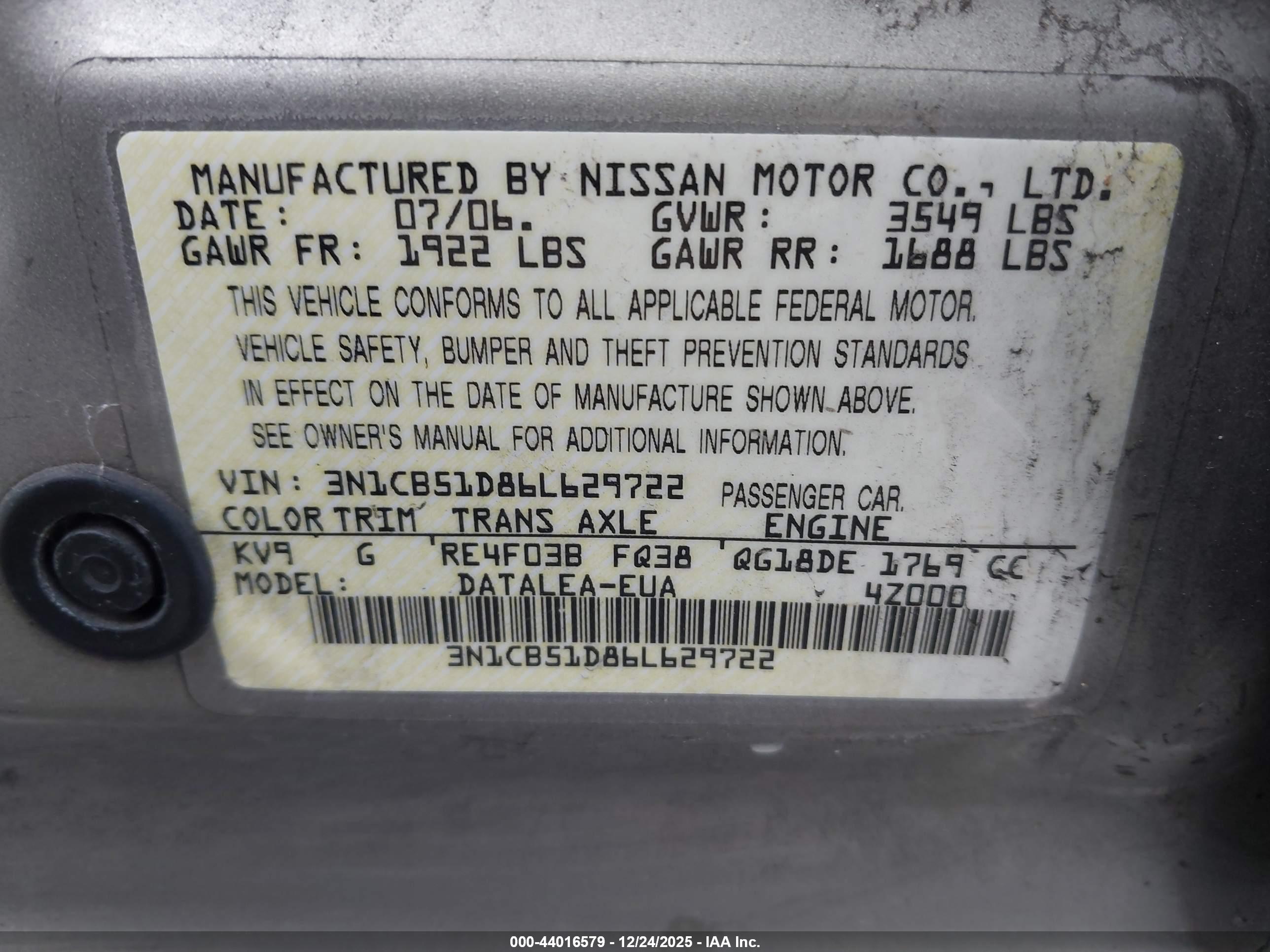 NISSAN SENTRA image 9