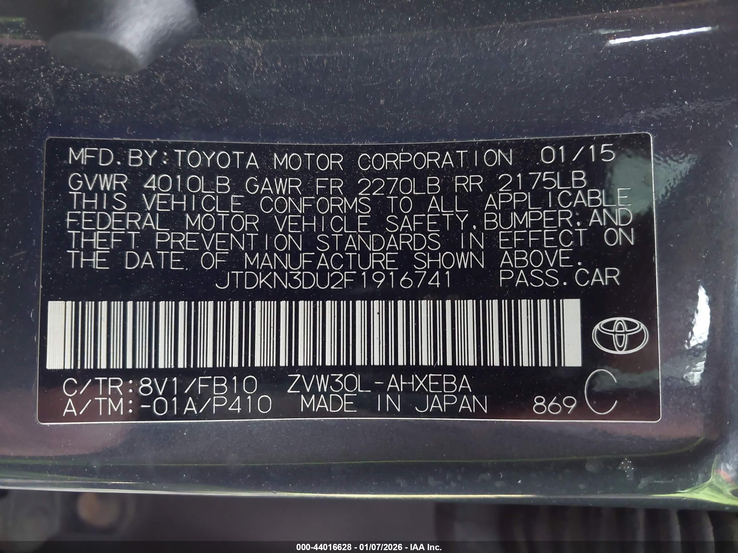 TOYOTA PRIUS image 9