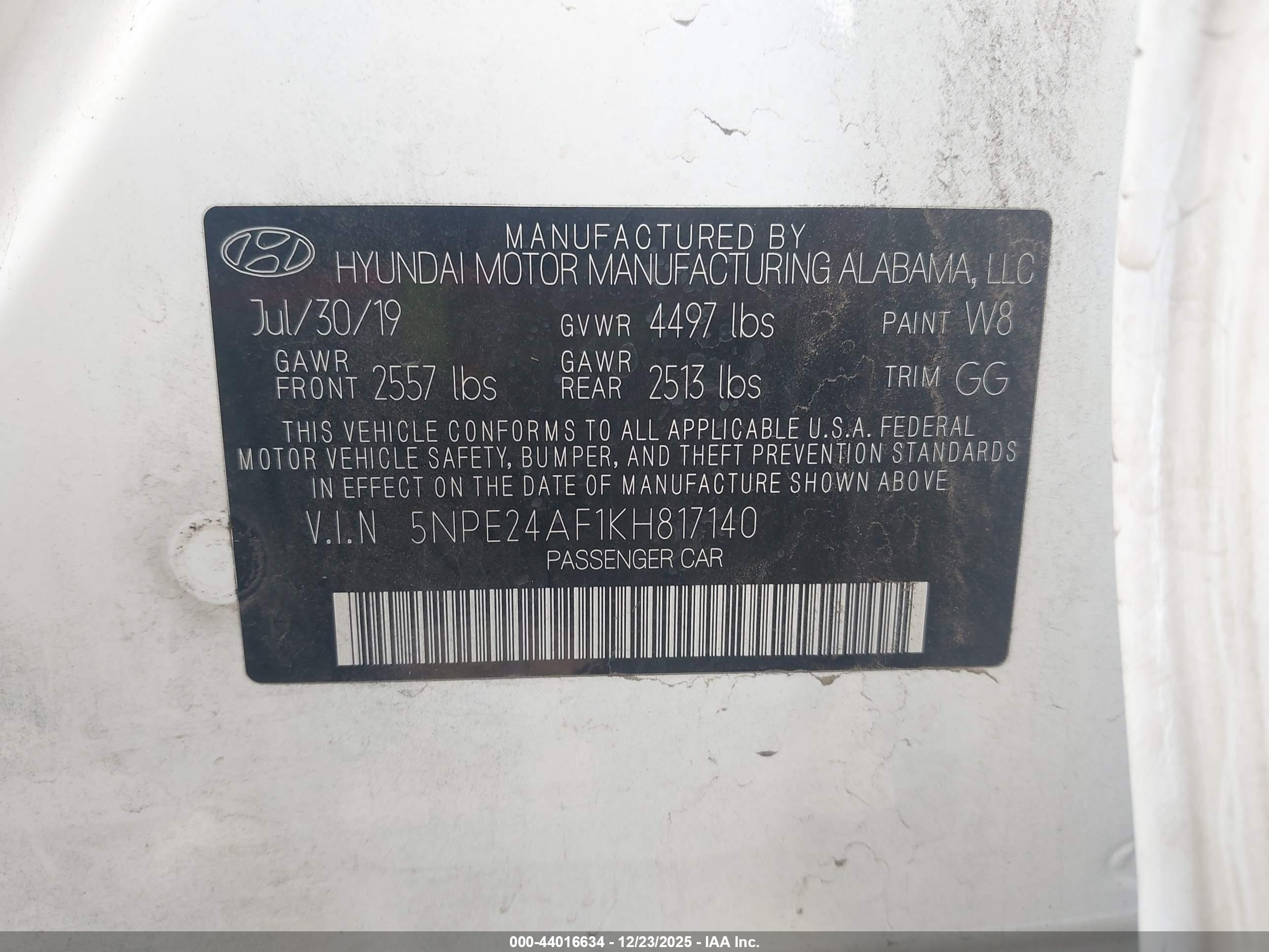 HYUNDAI SONATA image 9