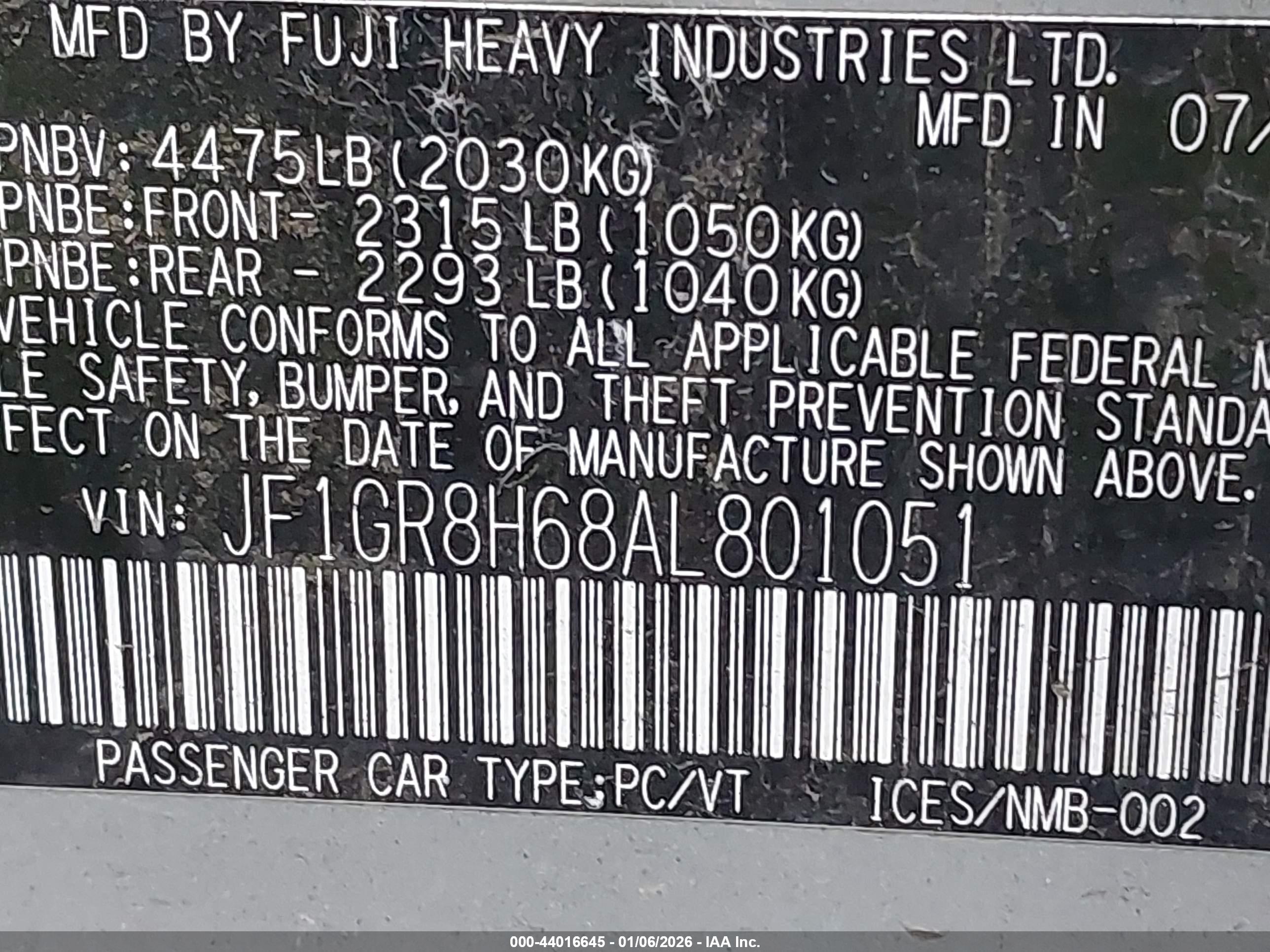 SUBARU IMPREZA image 9