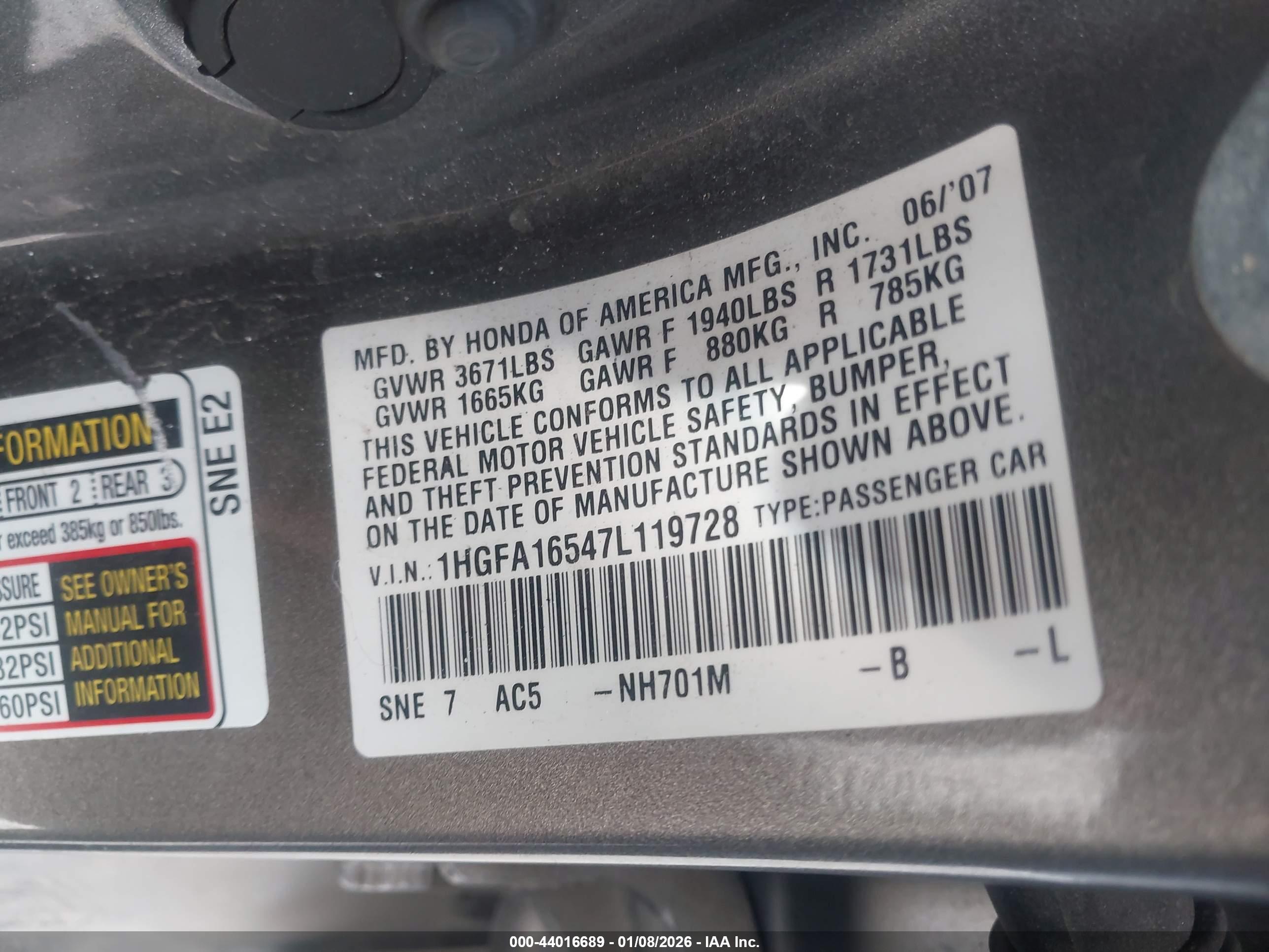 HONDA CIVIC image 9