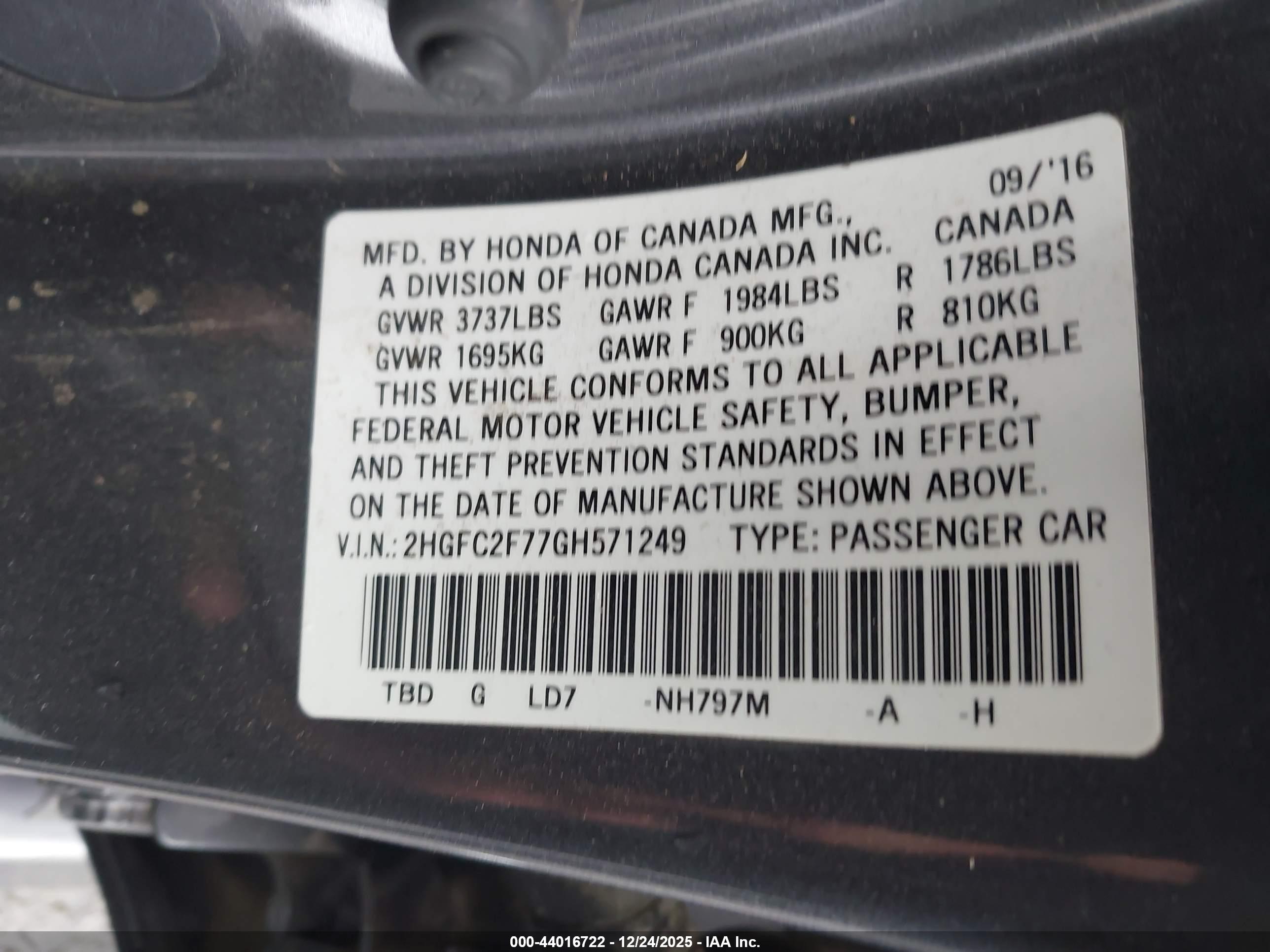 HONDA CIVIC image 9