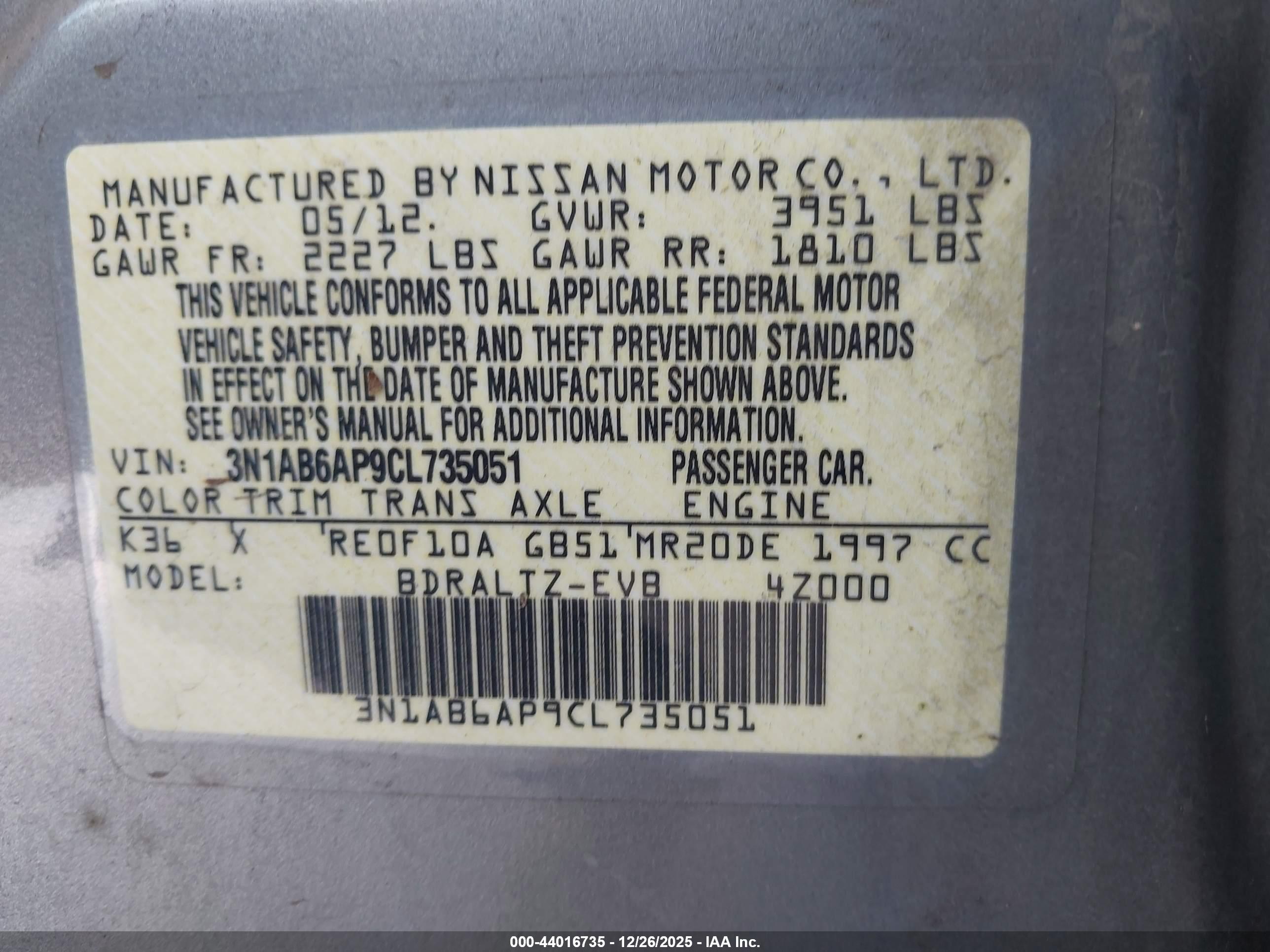 NISSAN SENTRA image 9