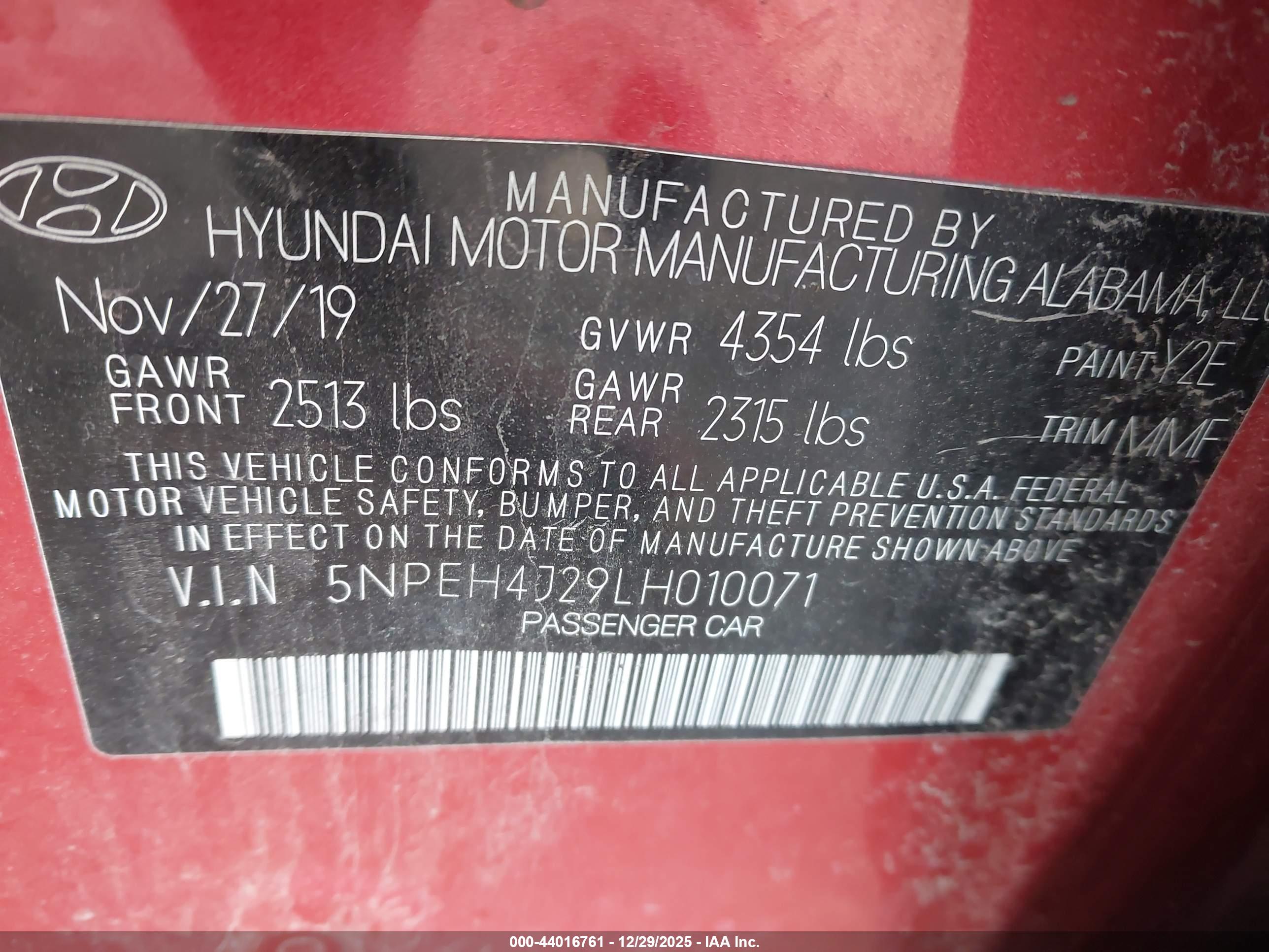 HYUNDAI SONATA image 9