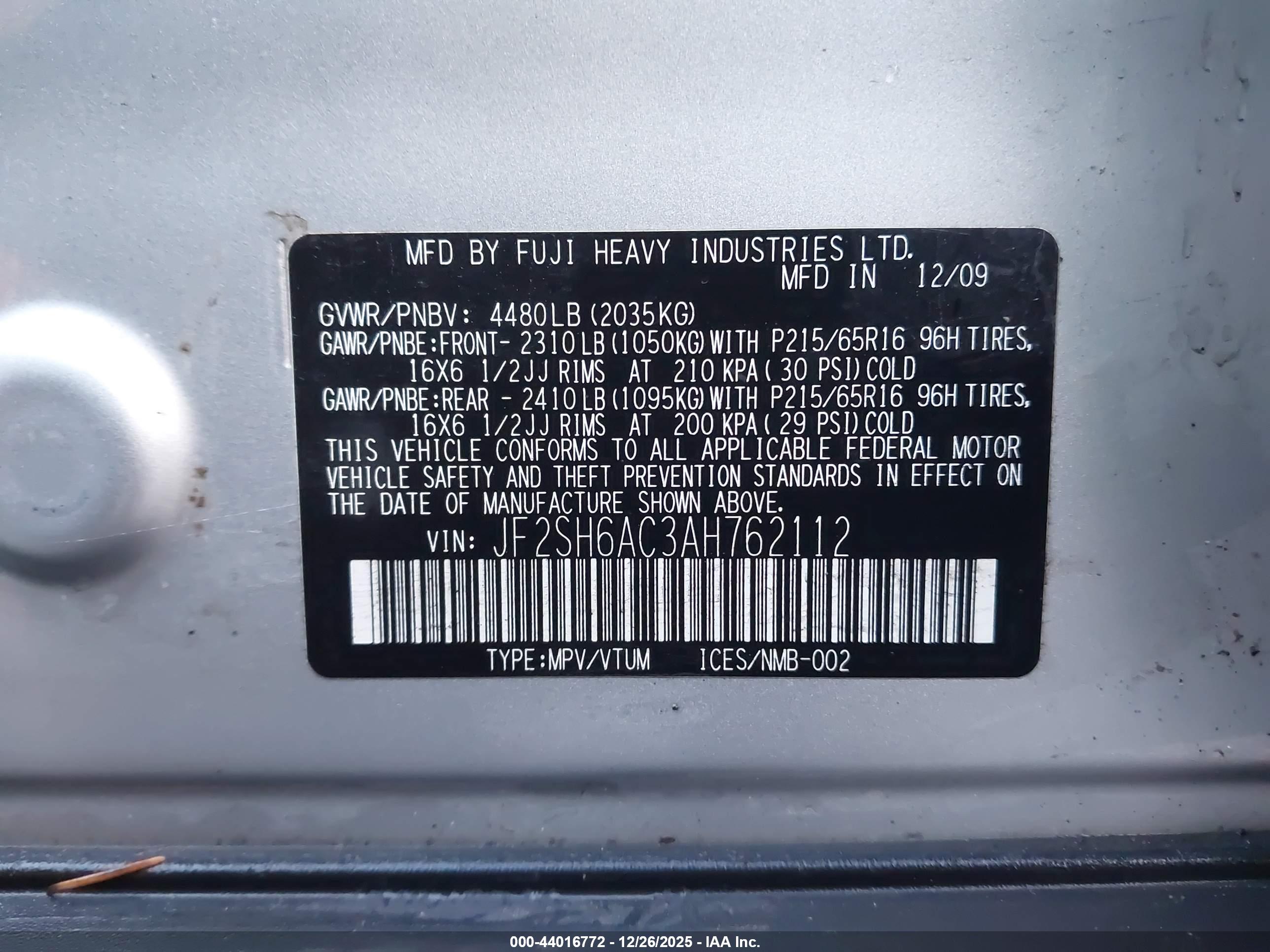 SUBARU FORESTER image 9