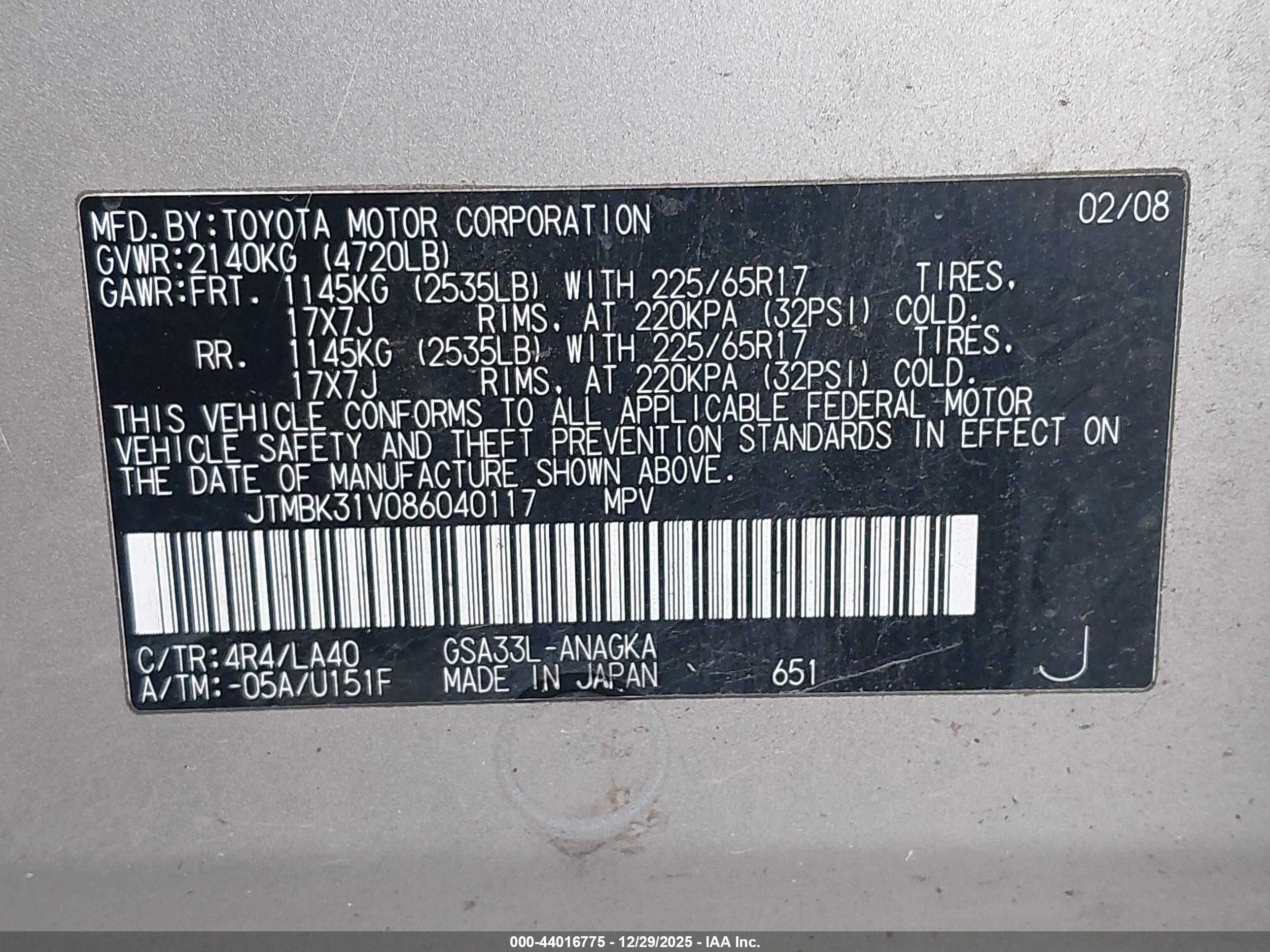 TOYOTA RAV4 image 9