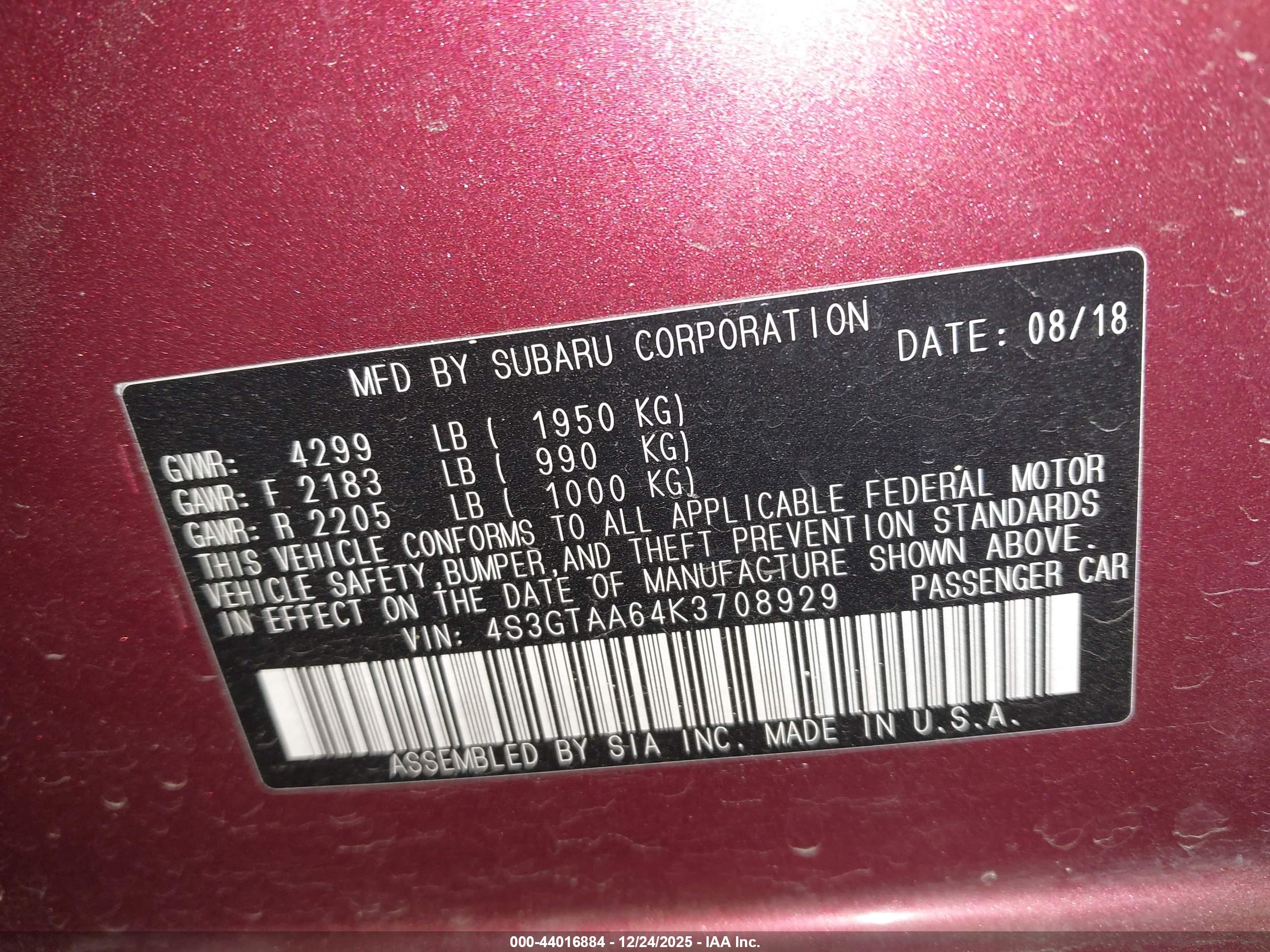 SUBARU IMPREZA image 9