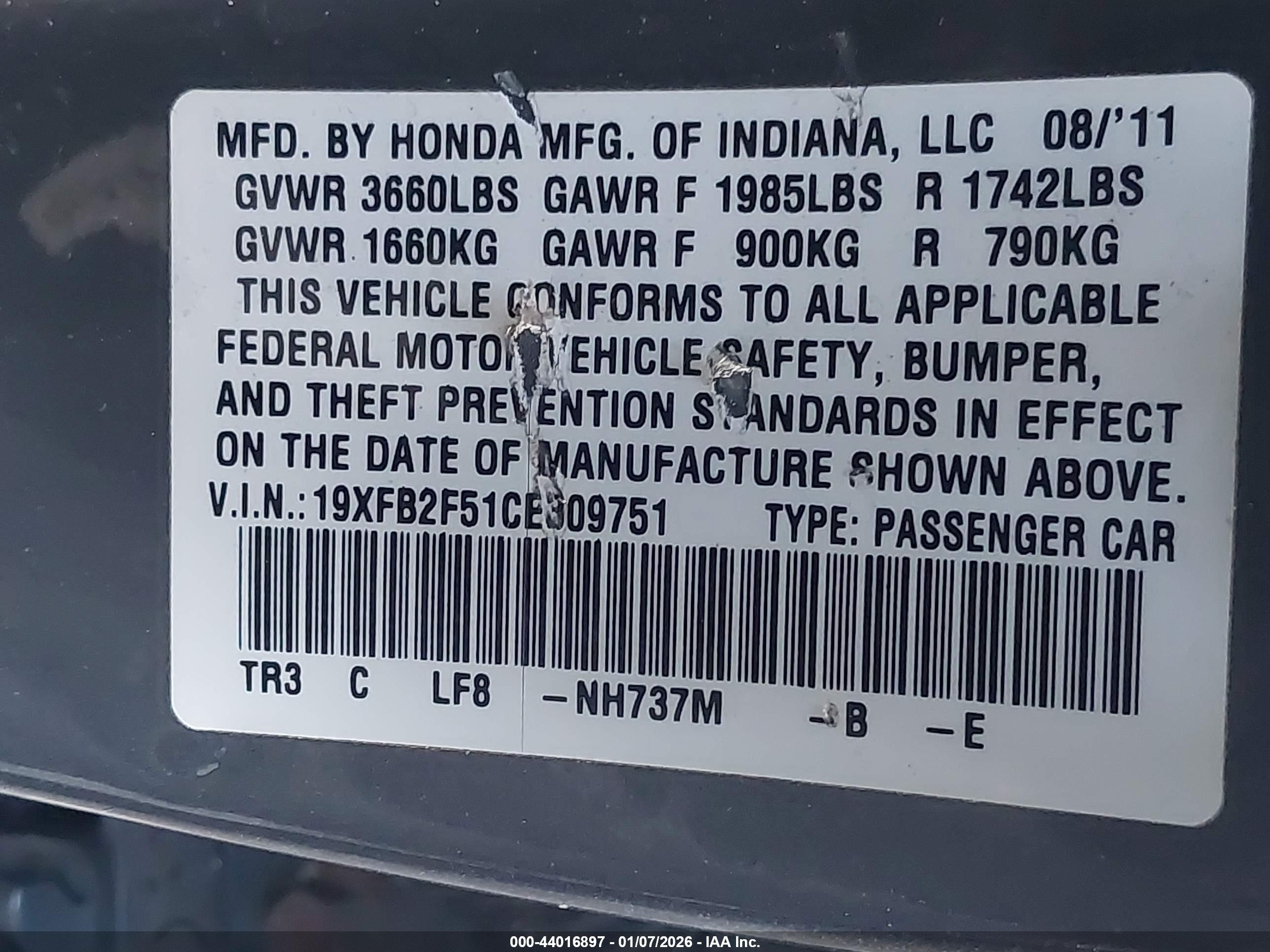HONDA CIVIC image 9