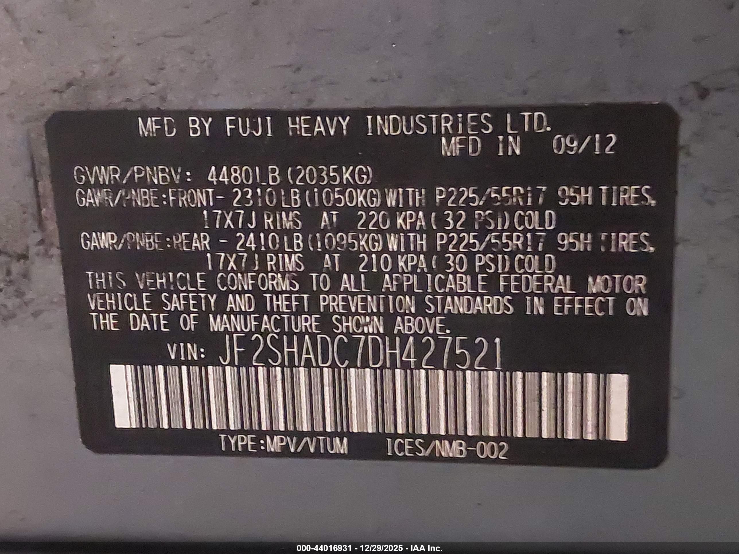 SUBARU FORESTER image 9