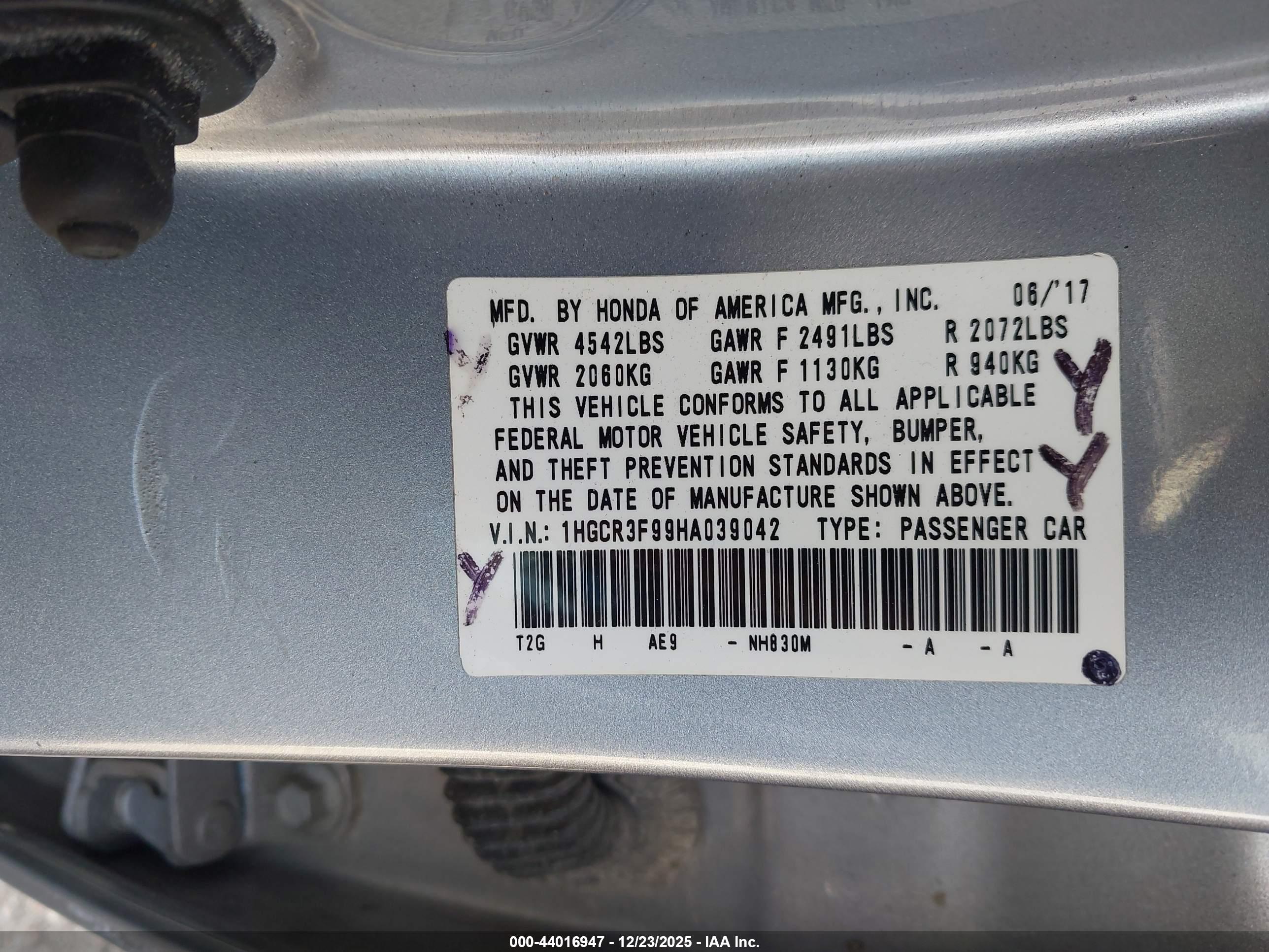 HONDA ACCORD image 9