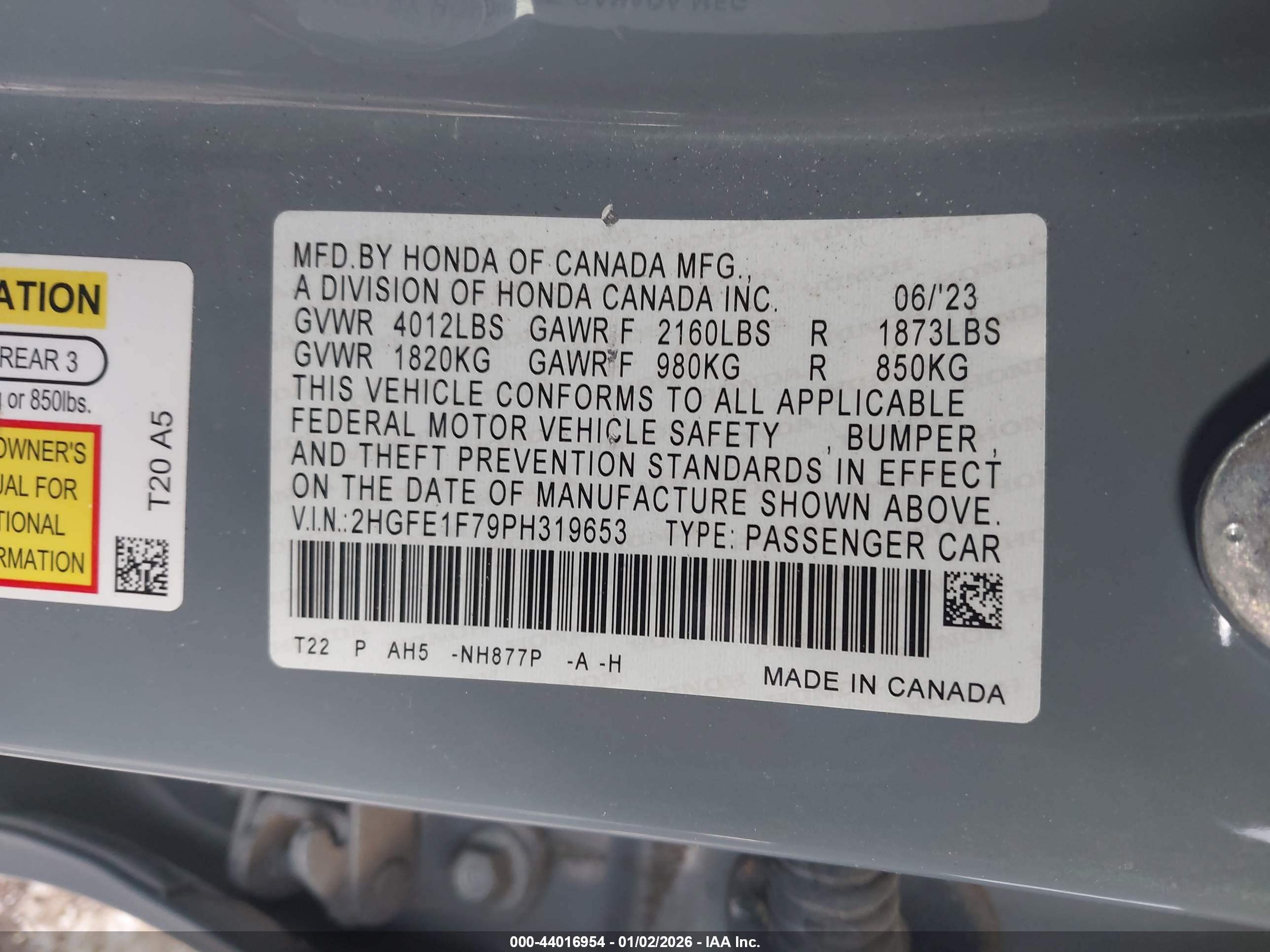 HONDA CIVIC image 9