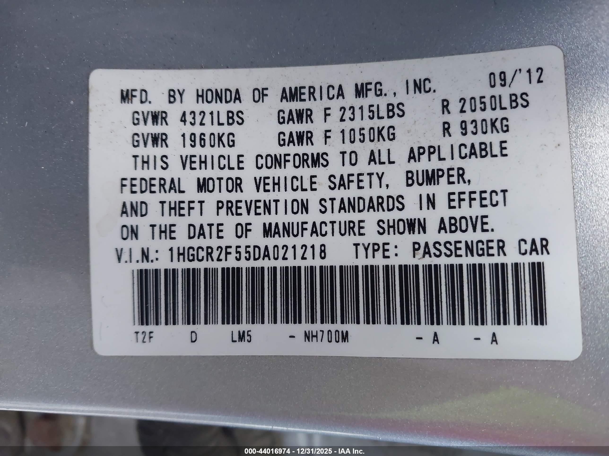 HONDA ACCORD image 9