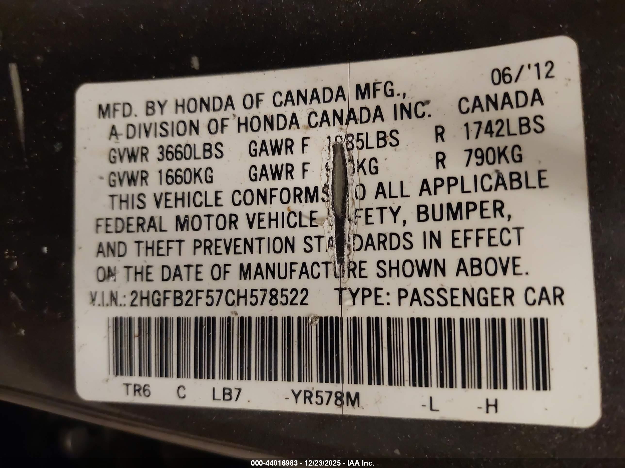 HONDA CIVIC image 9