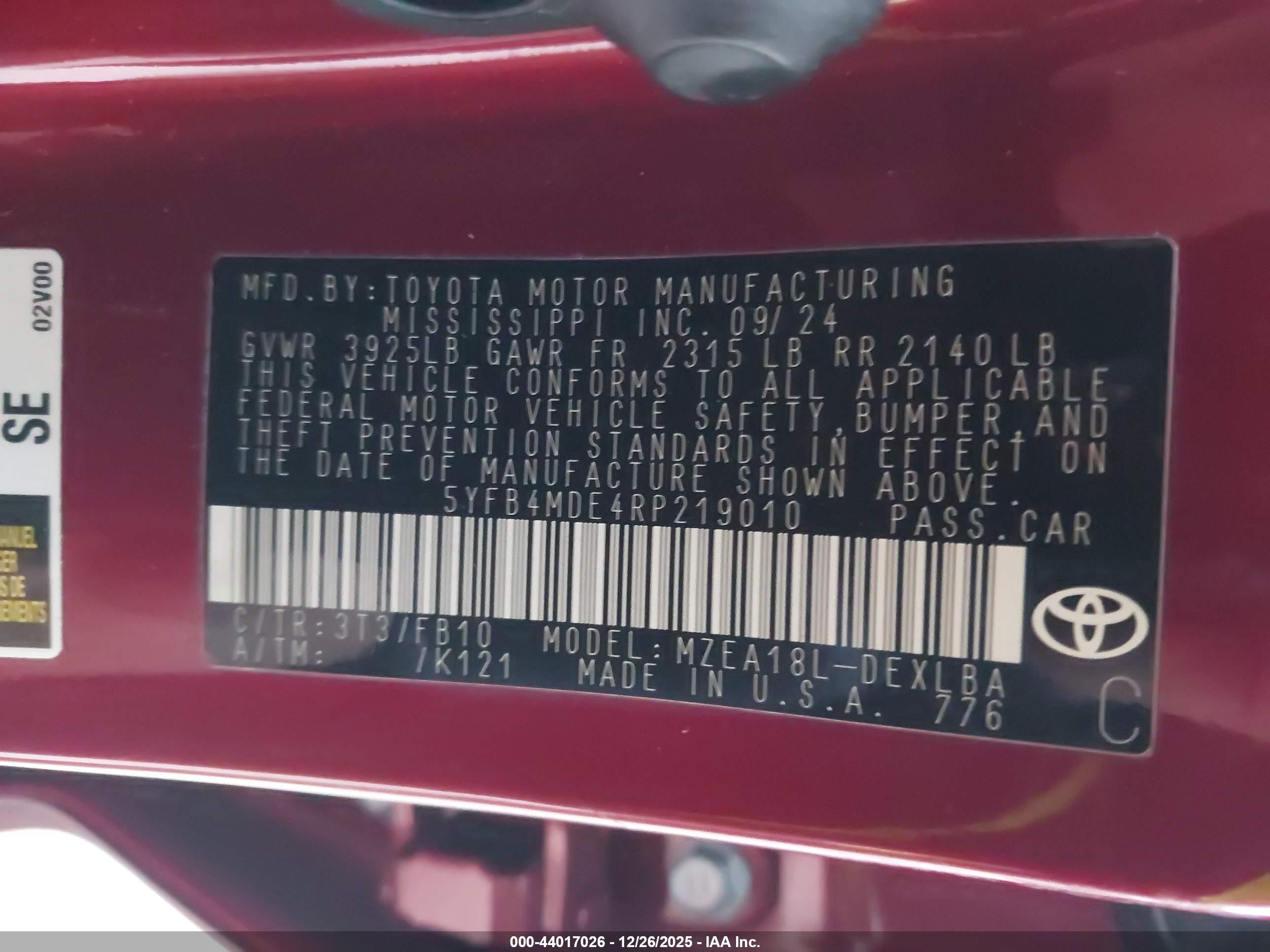 TOYOTA COROLLA image 9