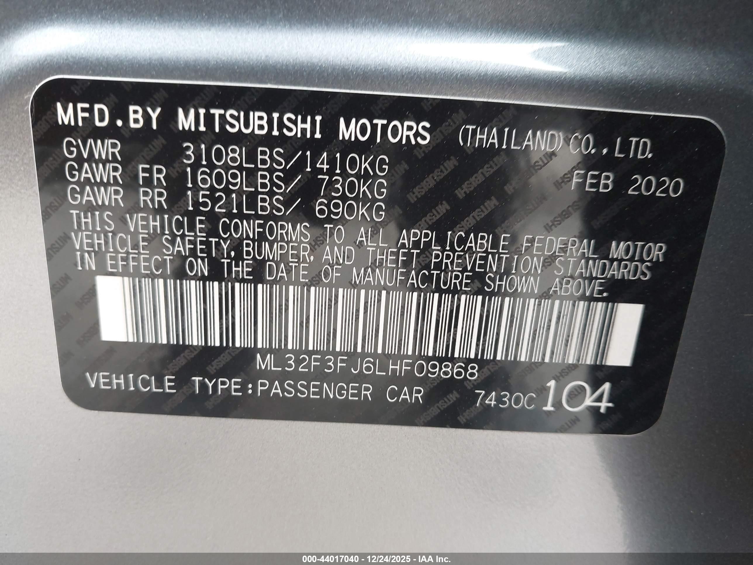 MITSUBISHI MIRAGE image 9
