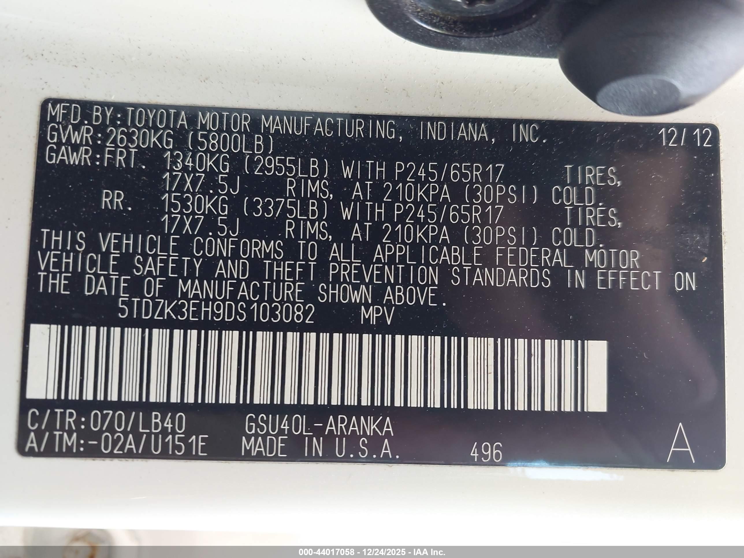 TOYOTA HIGHLANDER image 9
