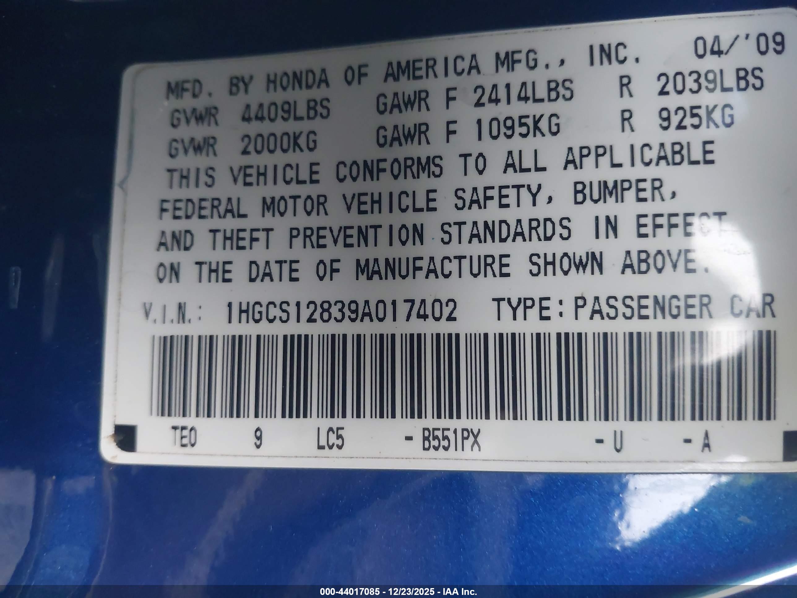 HONDA ACCORD image 9