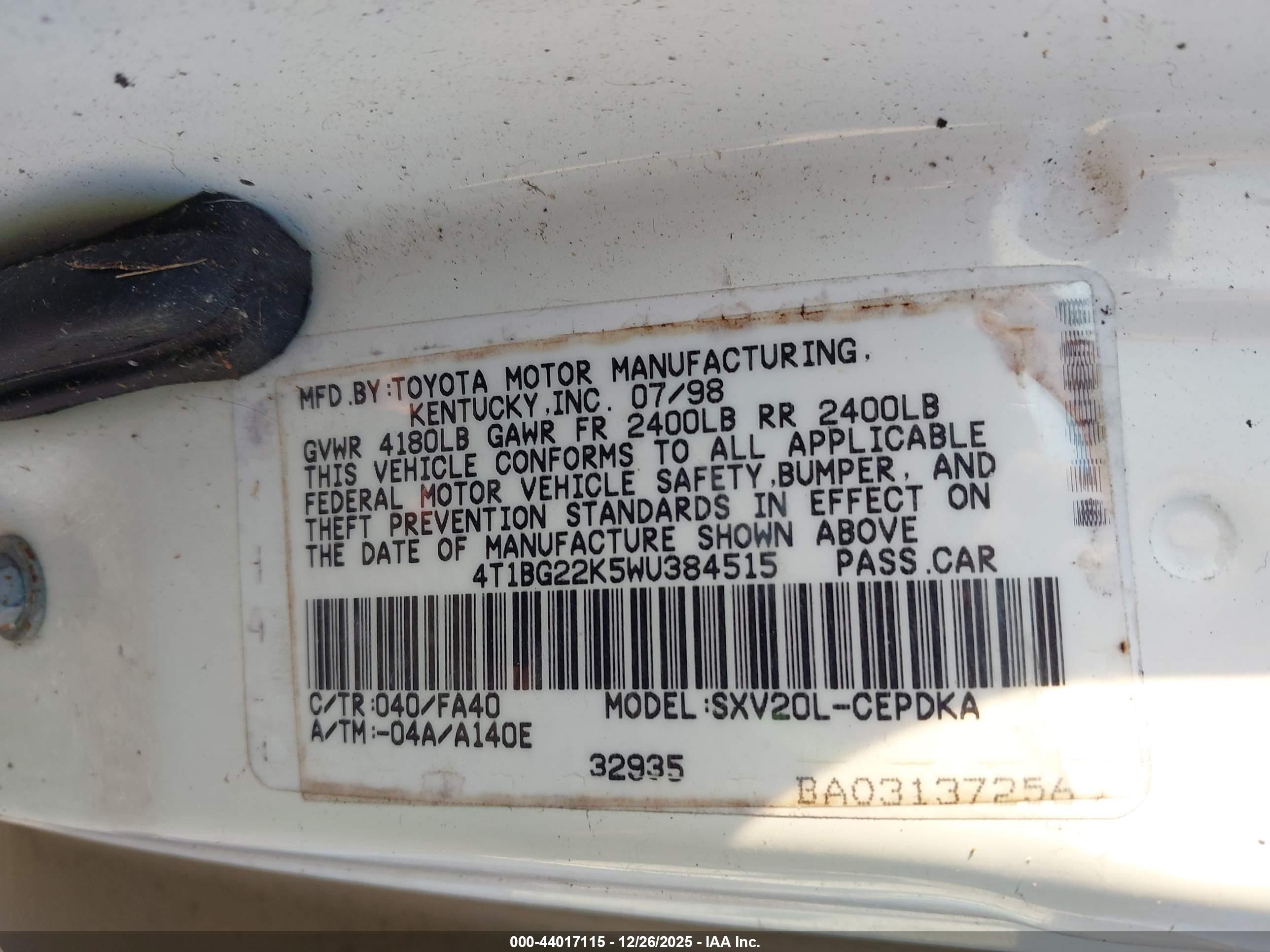 TOYOTA CAMRY image 9