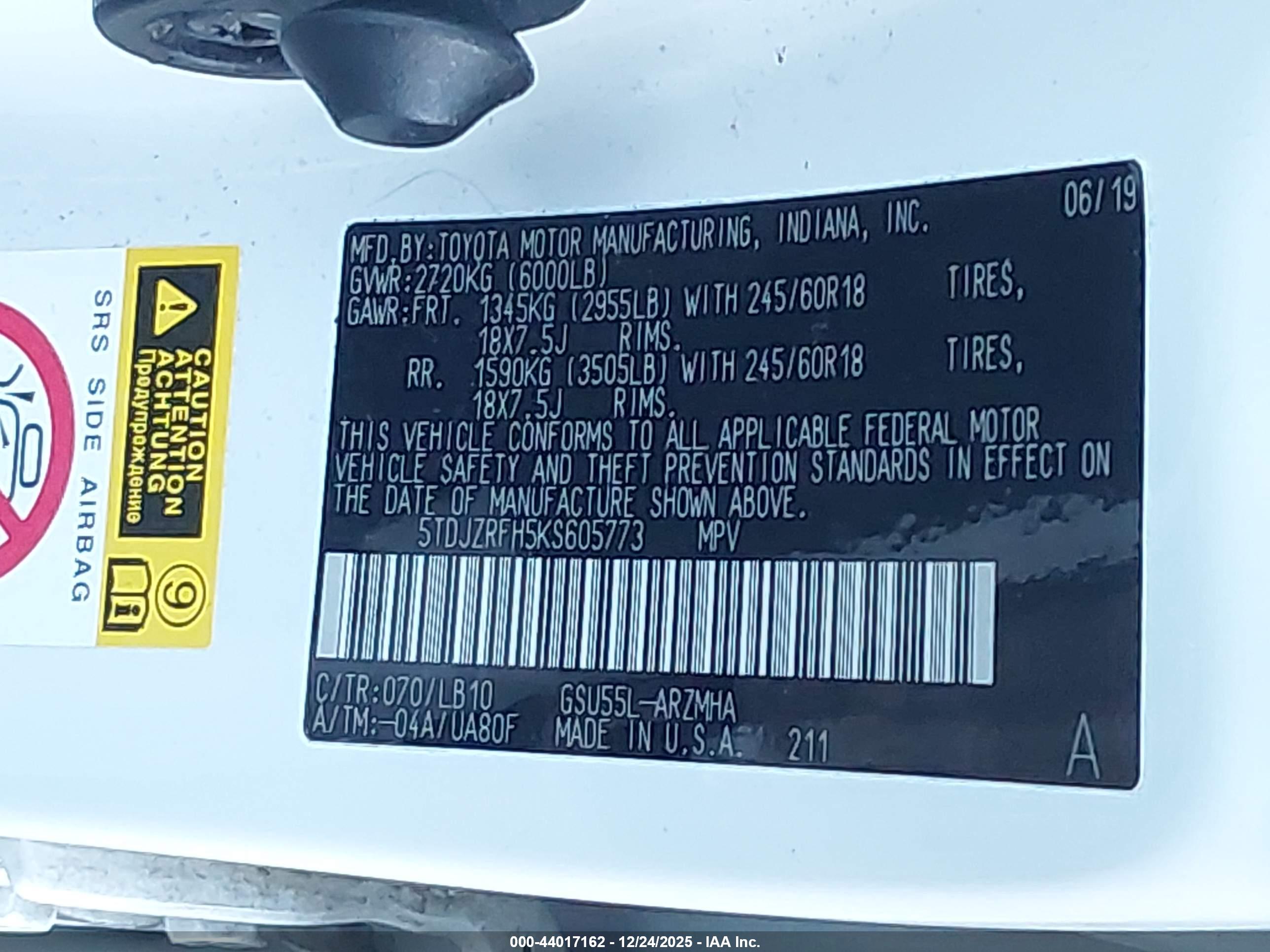 TOYOTA HIGHLANDER image 9