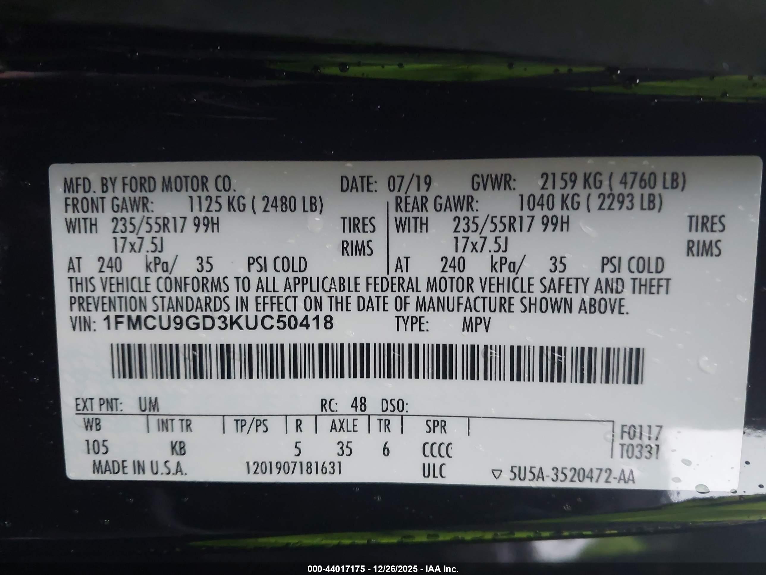 FORD ESCAPE image 9