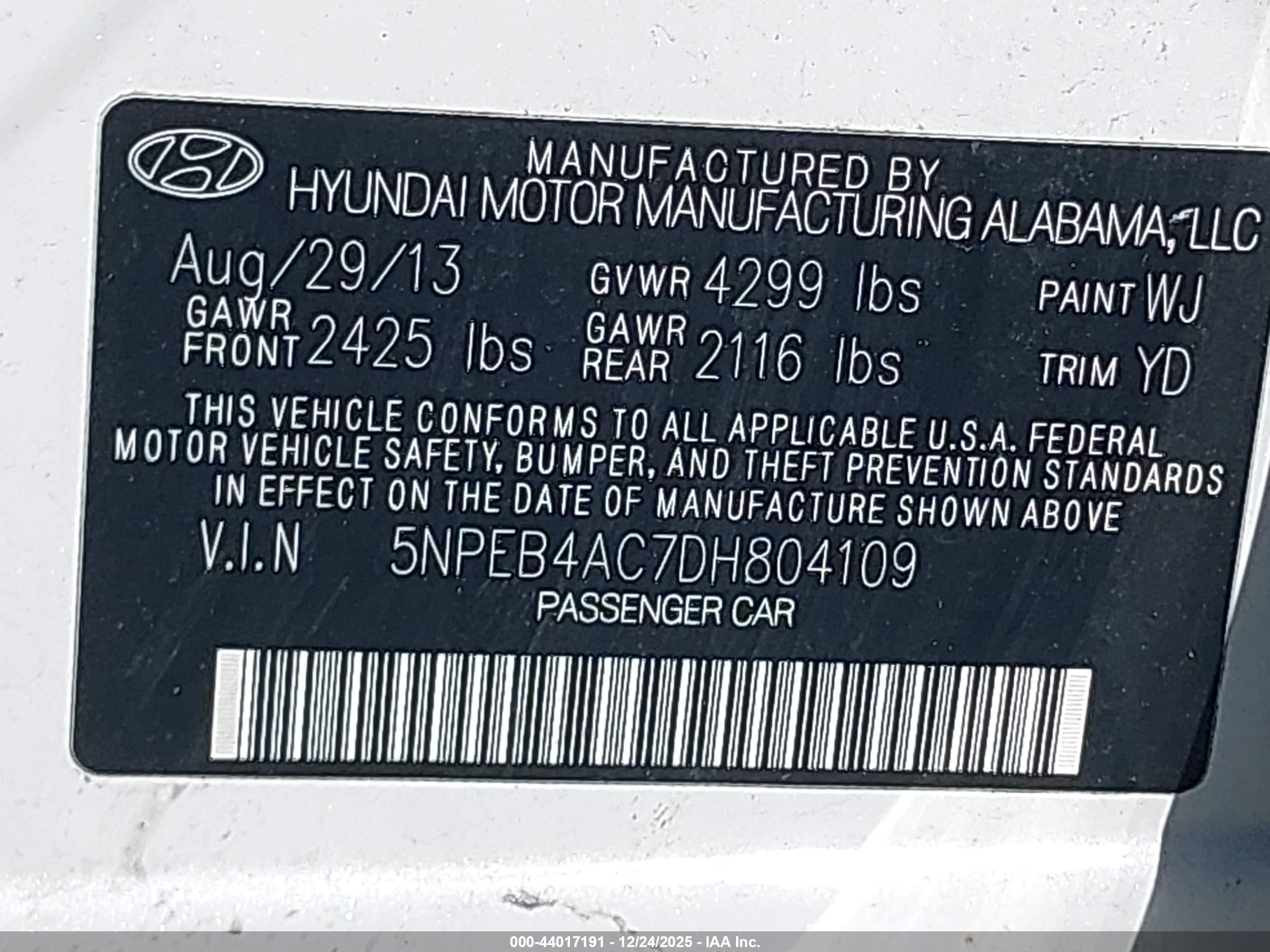HYUNDAI SONATA image 9