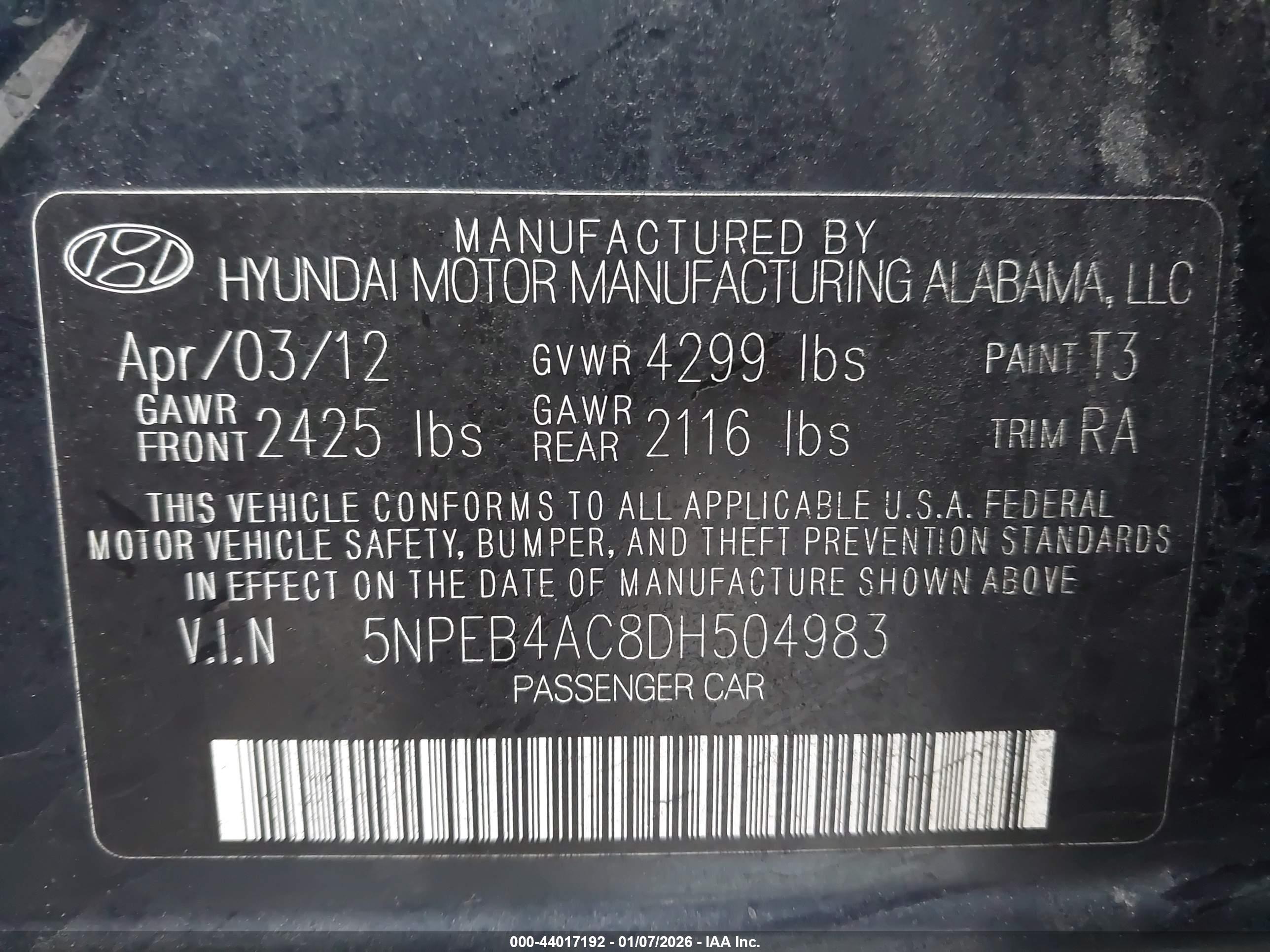 HYUNDAI SONATA image 9