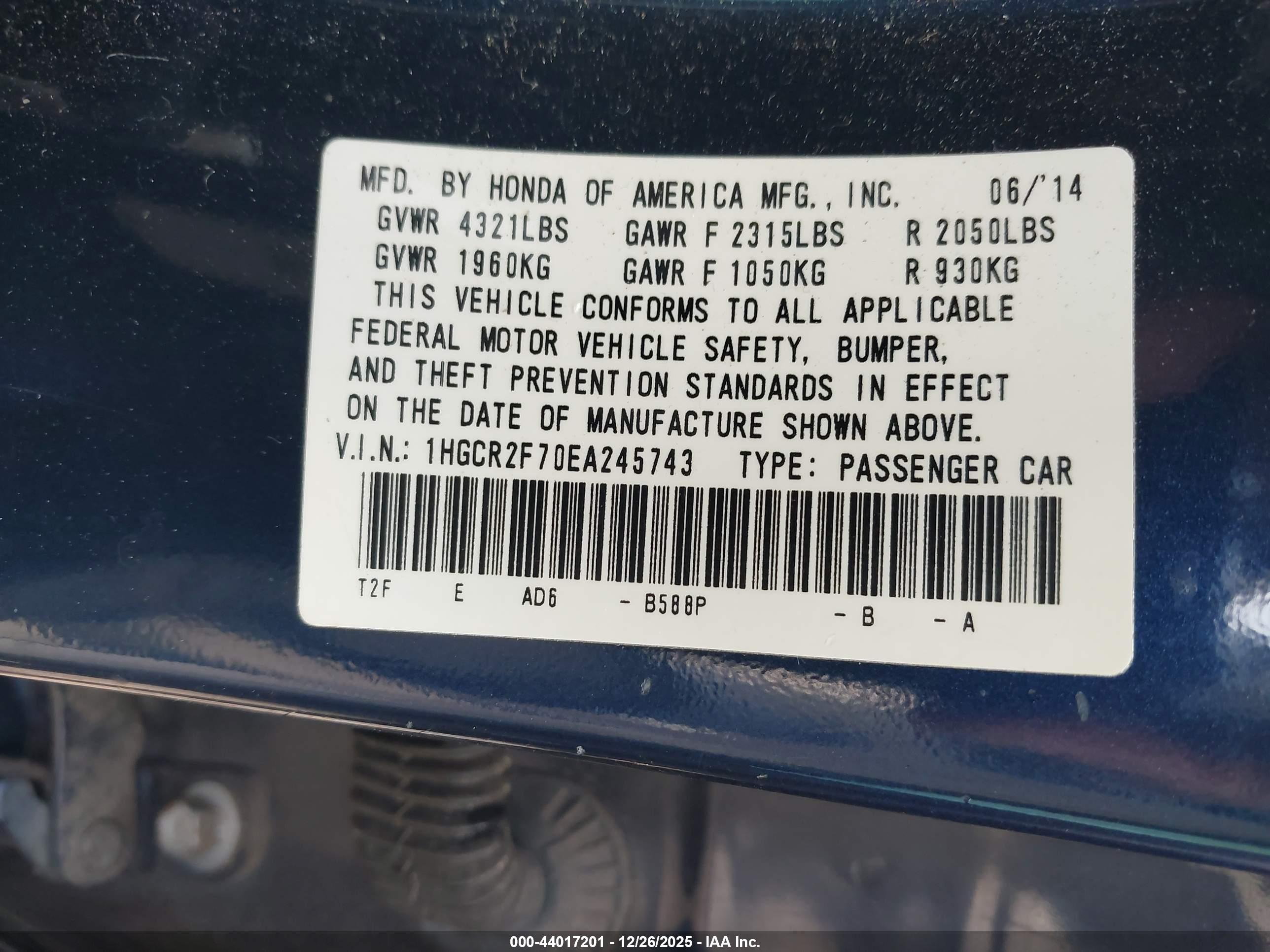 HONDA ACCORD image 9