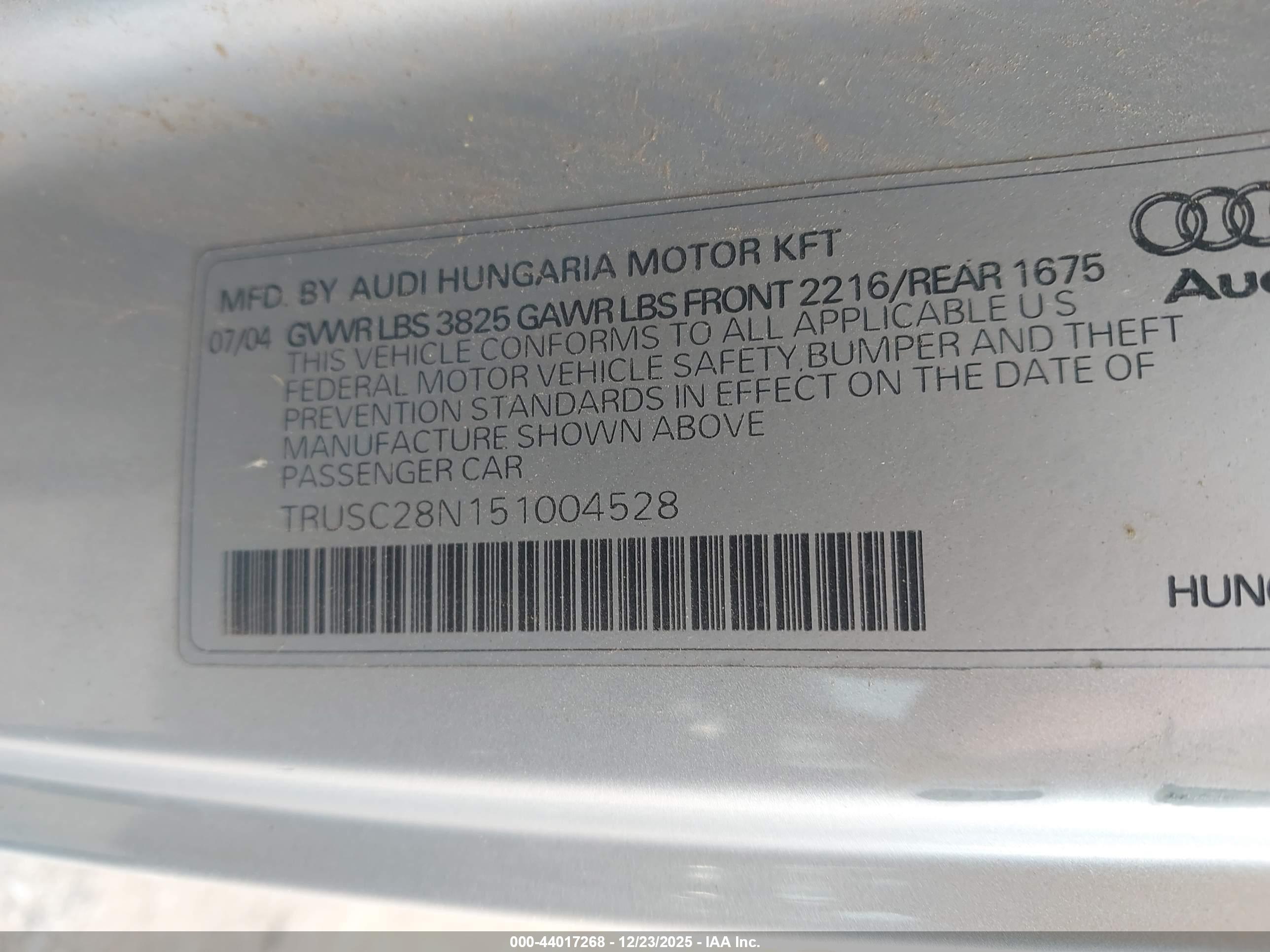 AUDI TT image 9