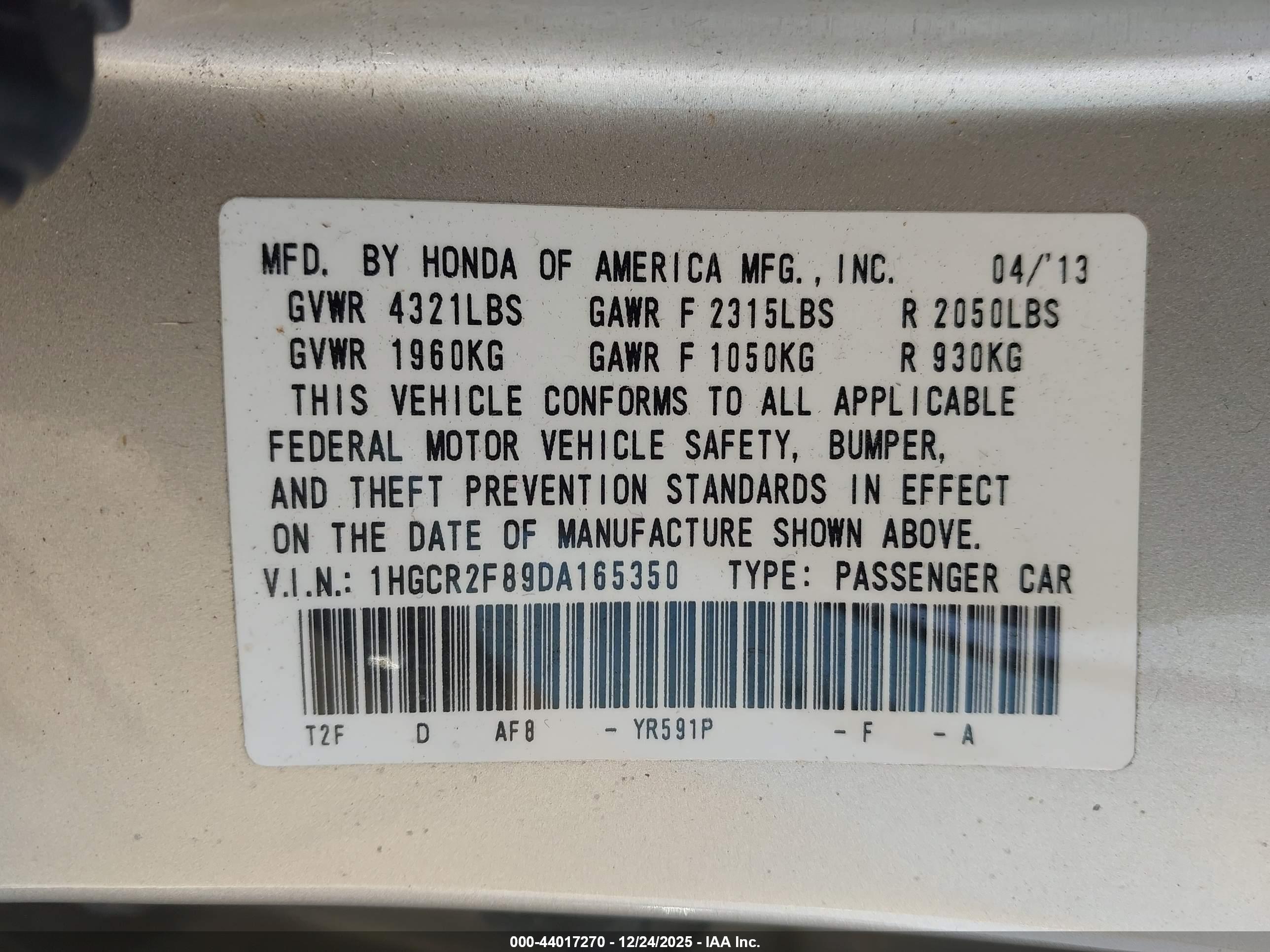 HONDA ACCORD image 9