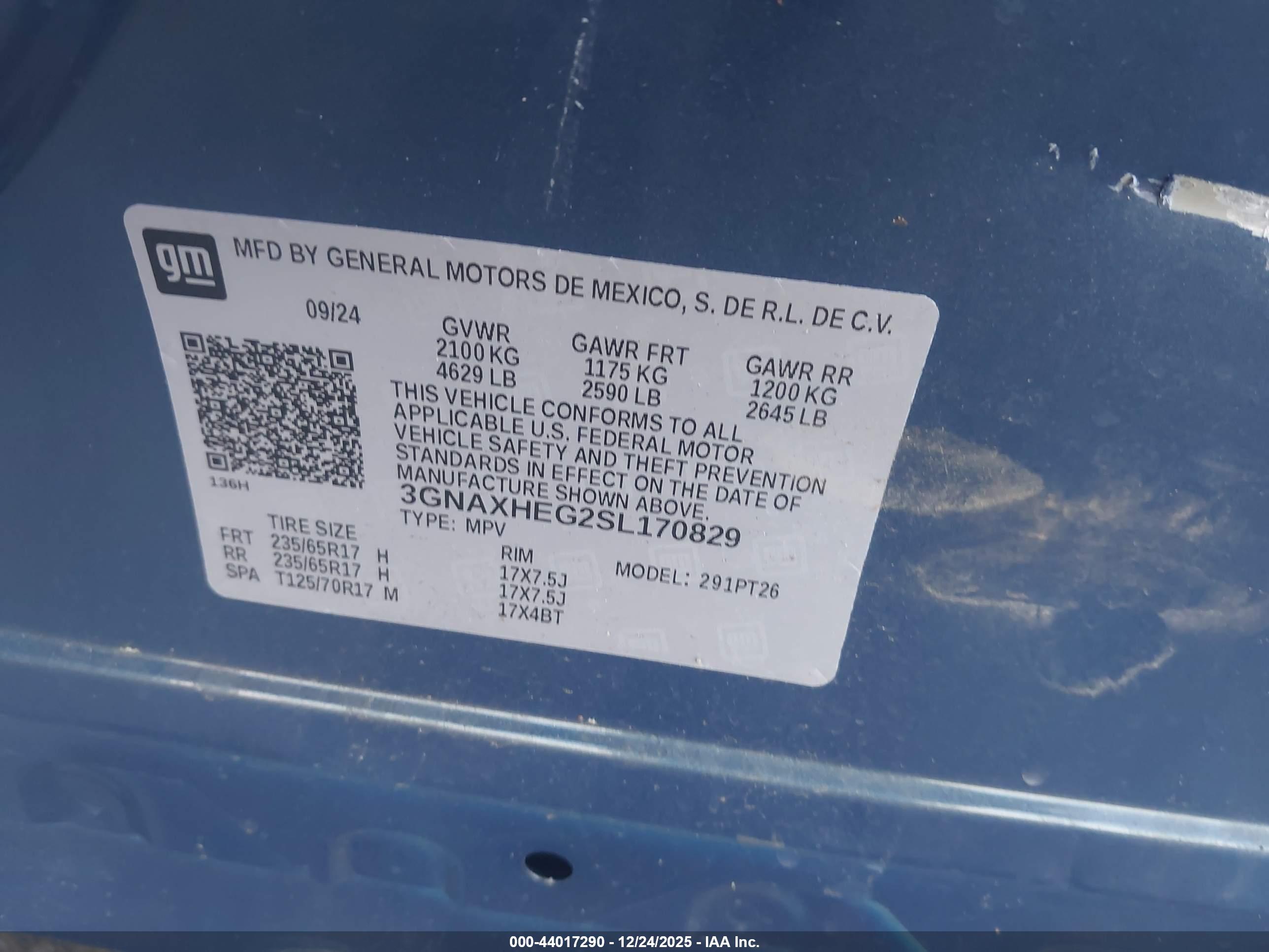 CHEVROLET EQUINOX image 9