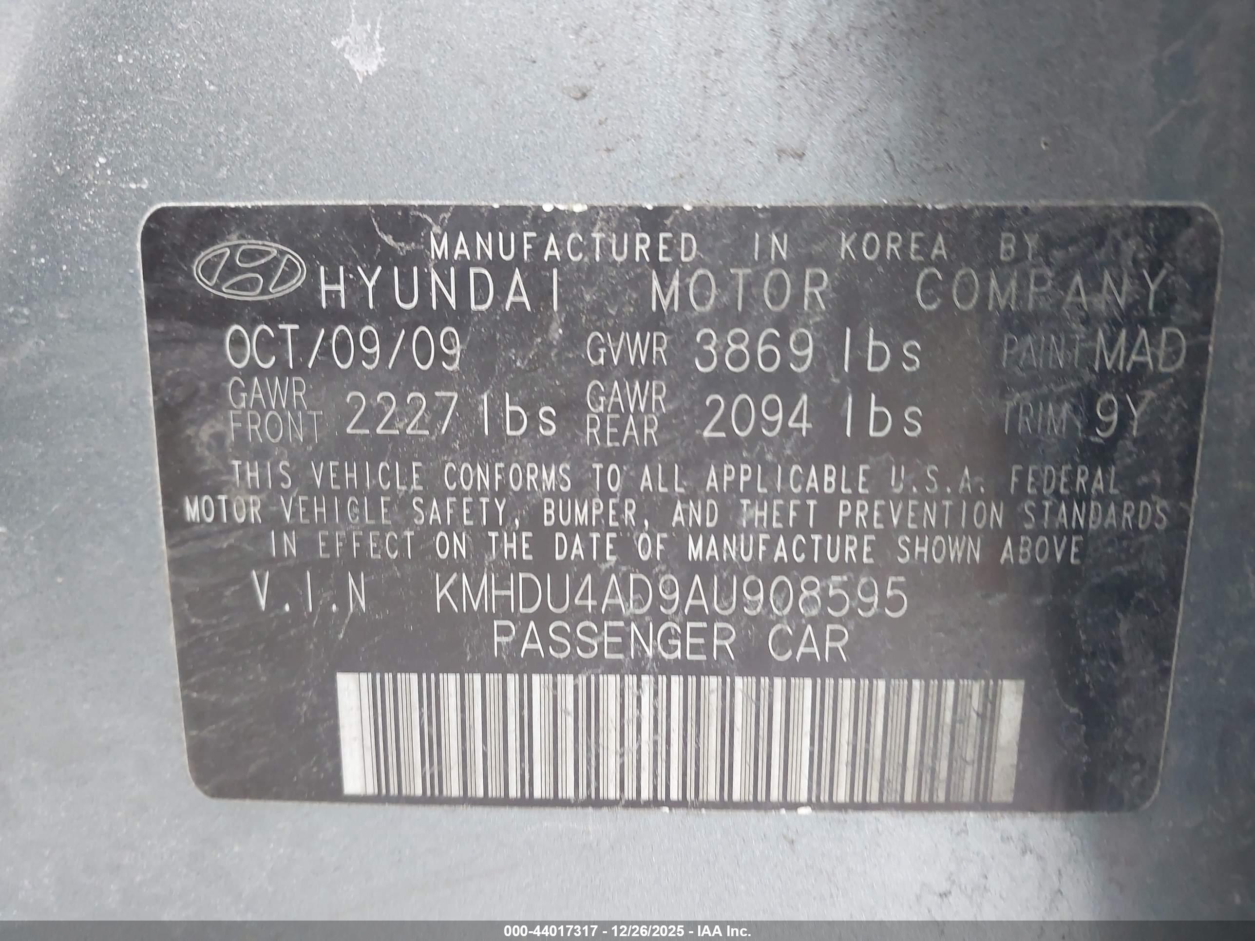 HYUNDAI ELANTRA image 9