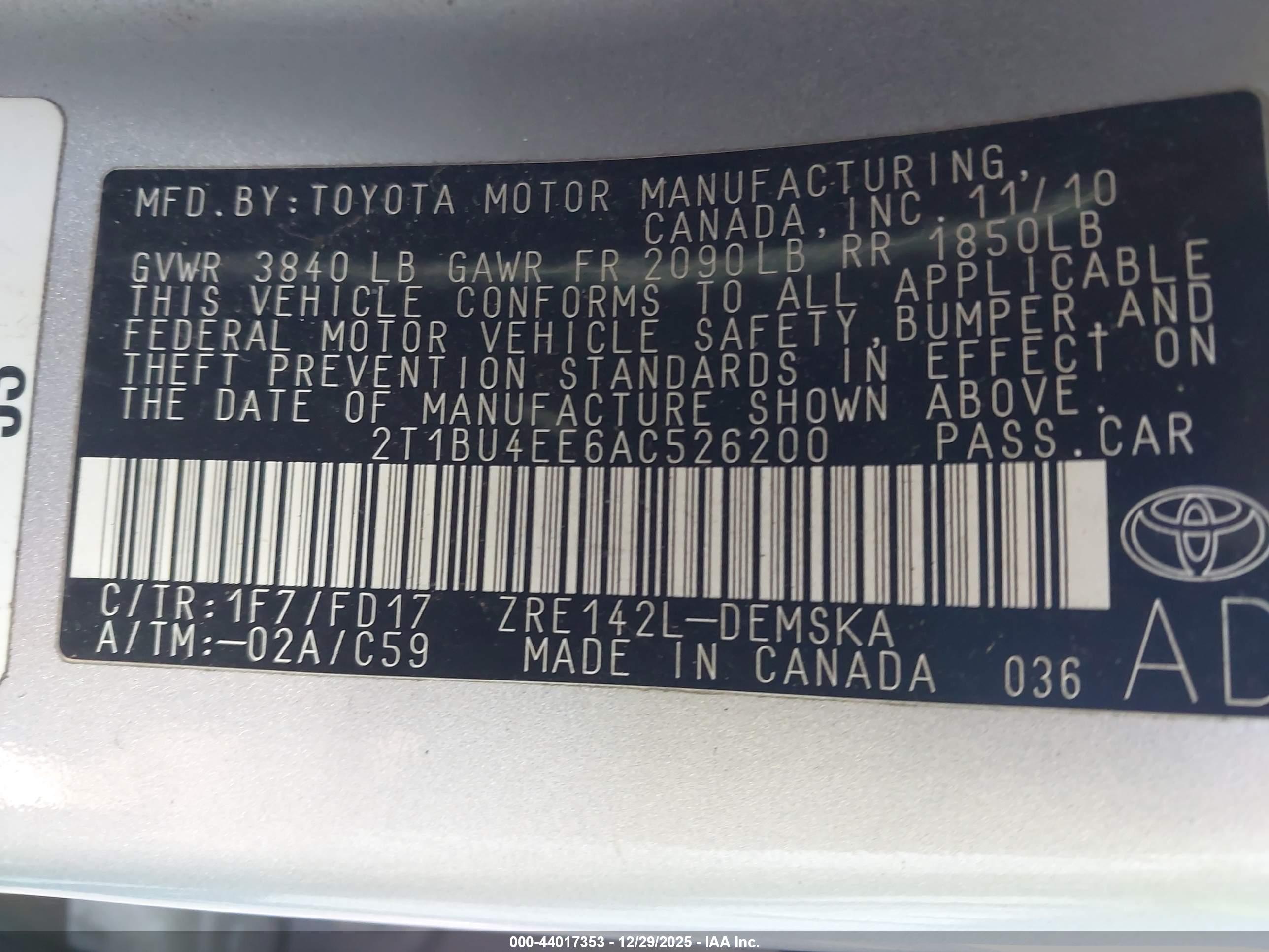 TOYOTA COROLLA image 9