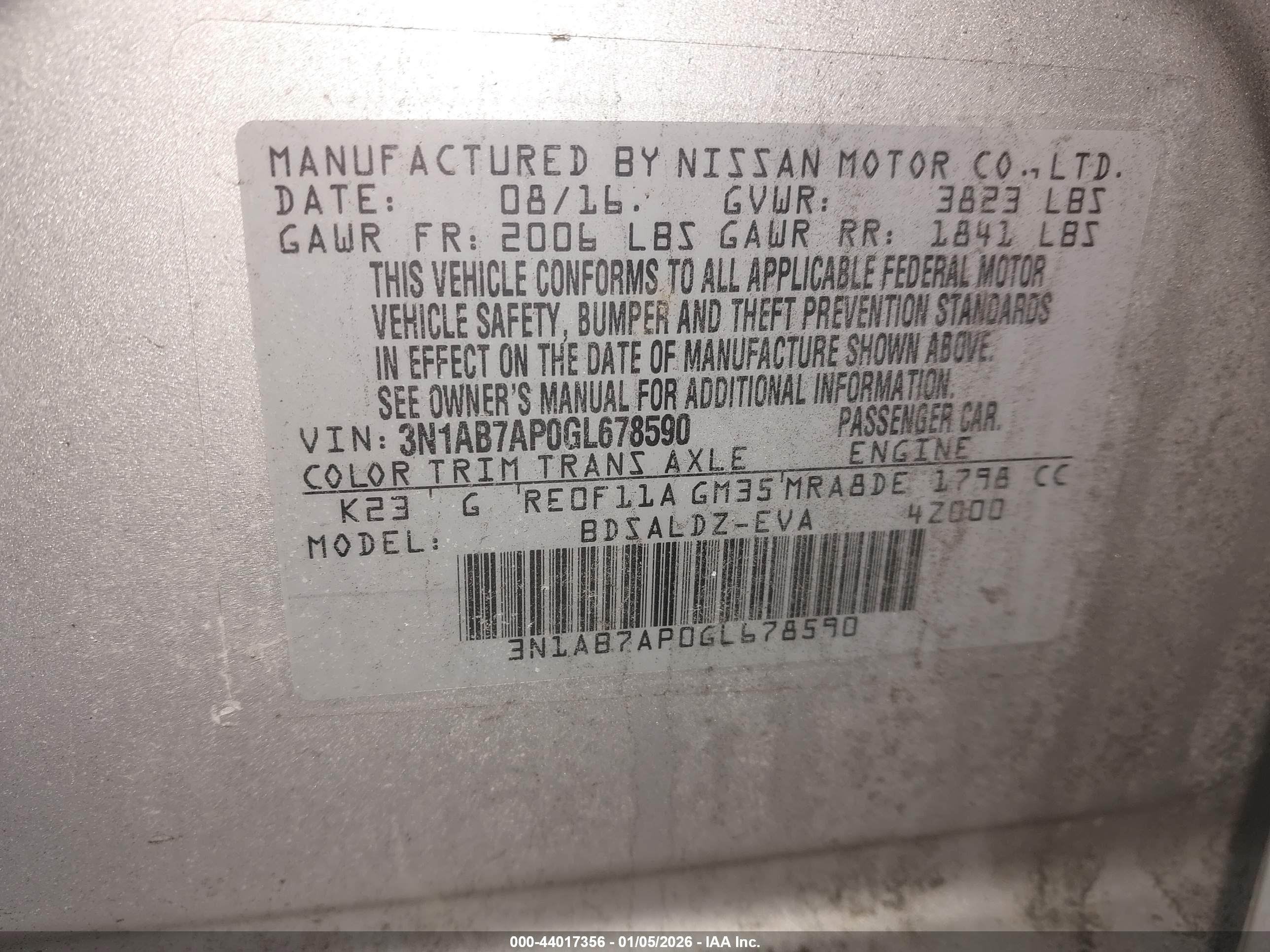NISSAN SENTRA image 9
