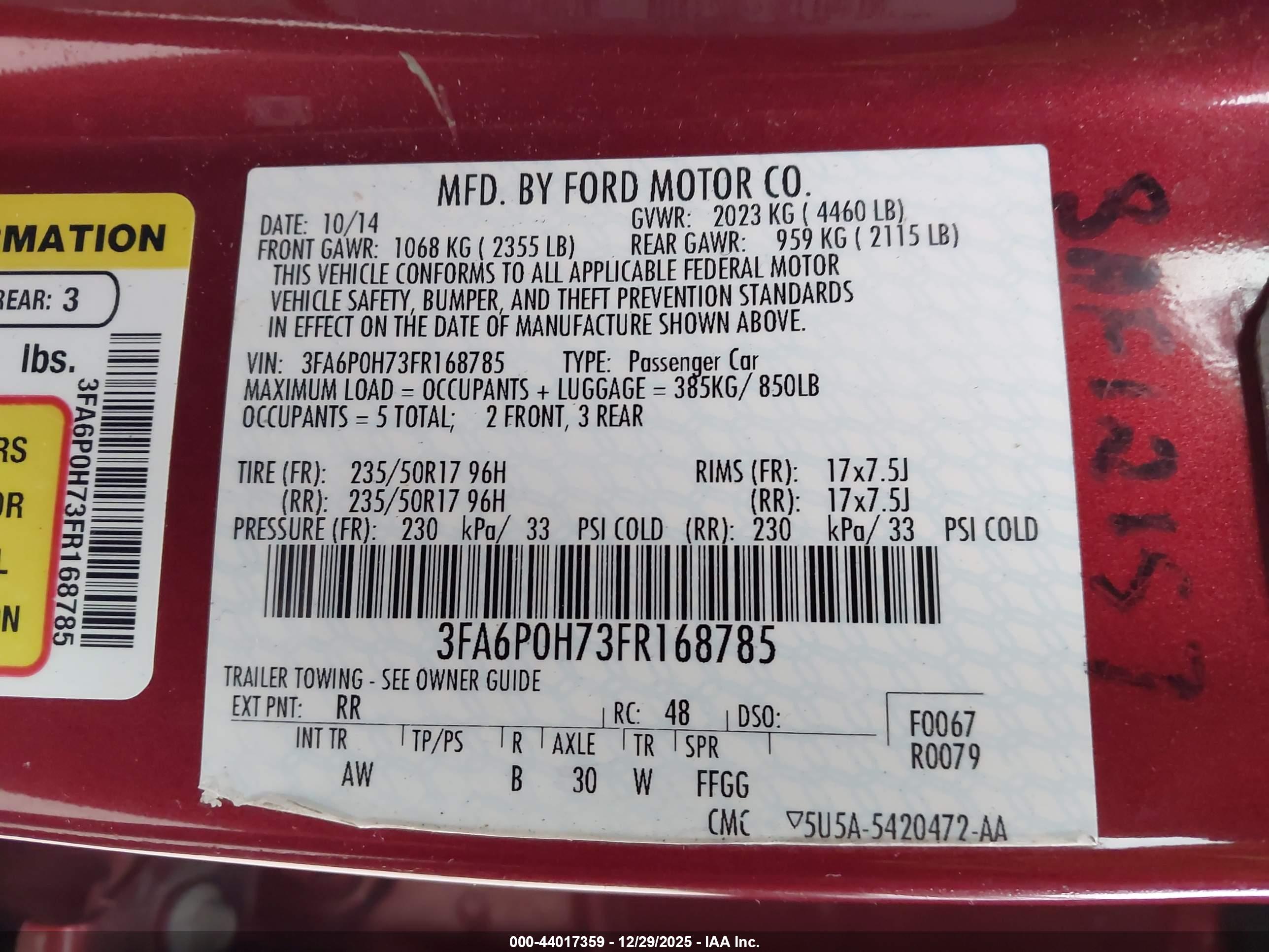 FORD FUSION image 9