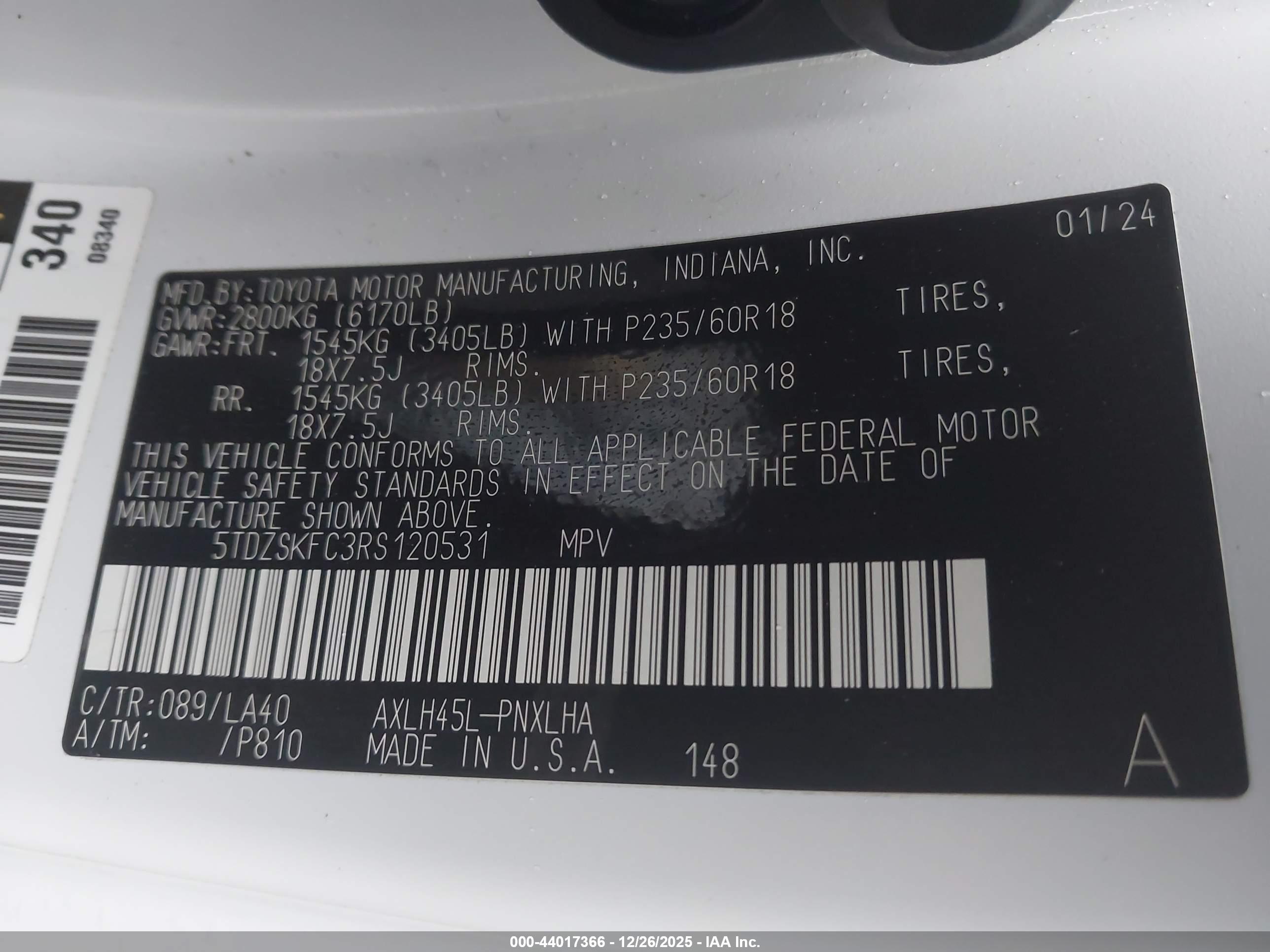 TOYOTA SIENNA image 9
